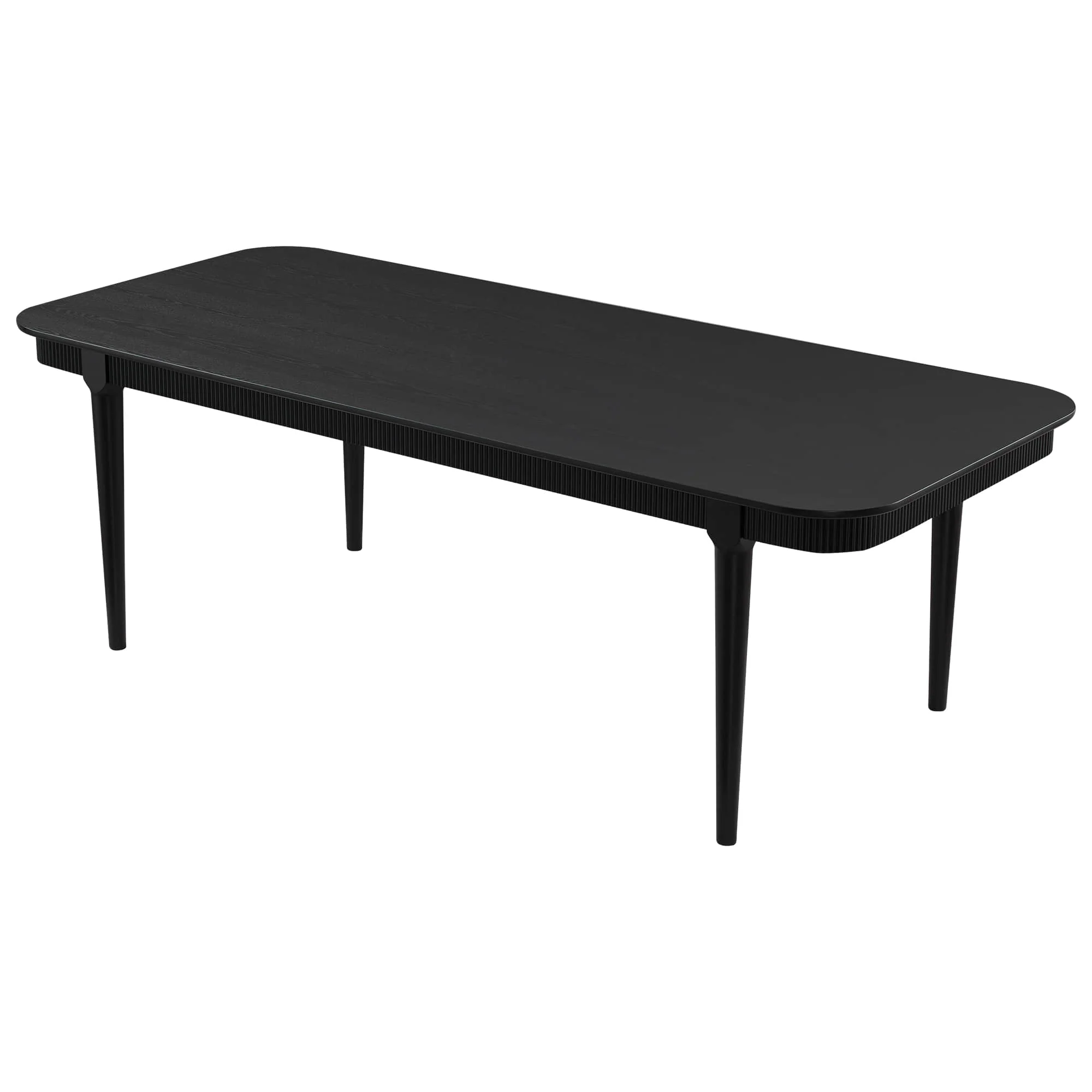 46.9" Nala Rectangular Fluted Wood Dining Table - Image 12