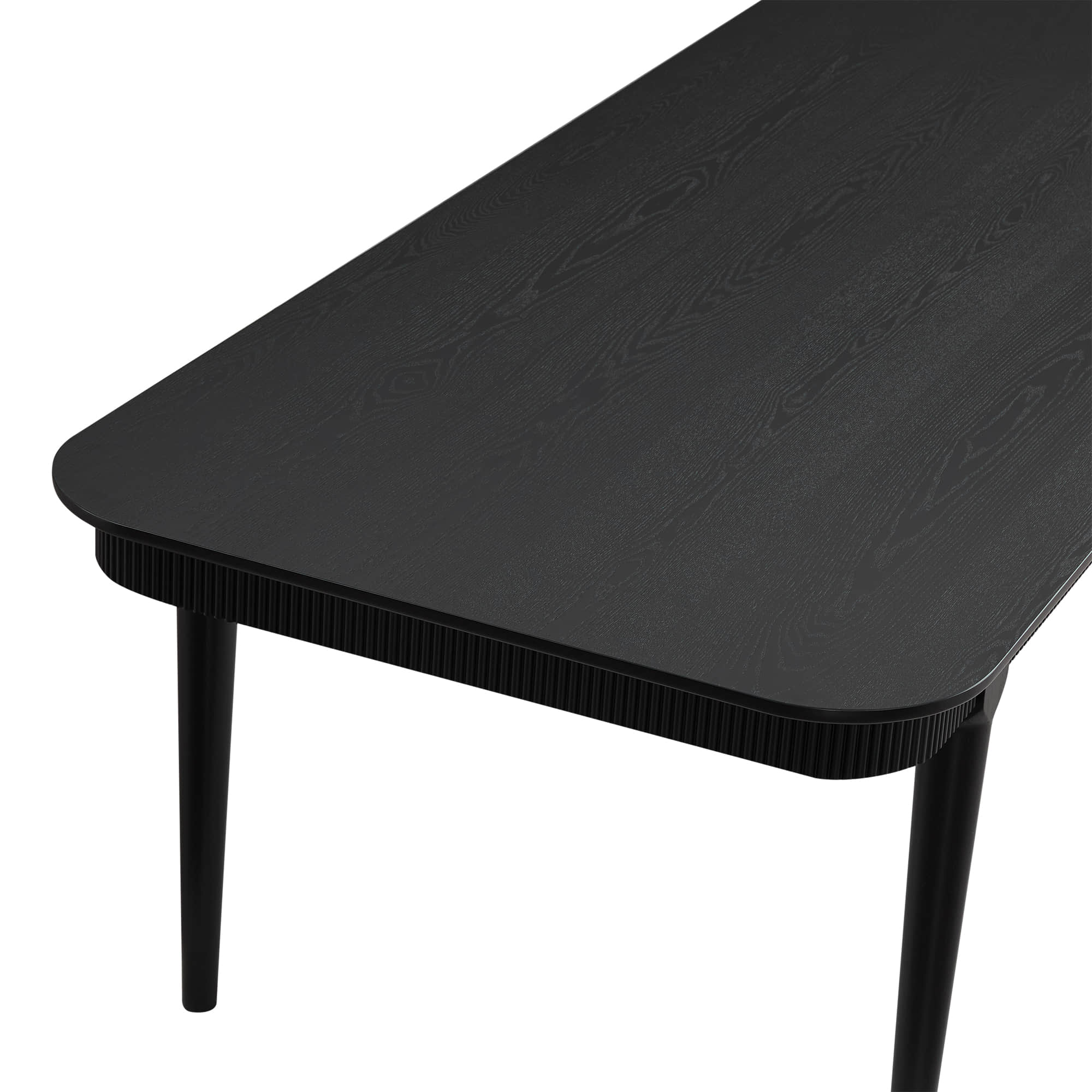 46.9" Nala Rectangular Fluted Wood Dining Table - Image 15