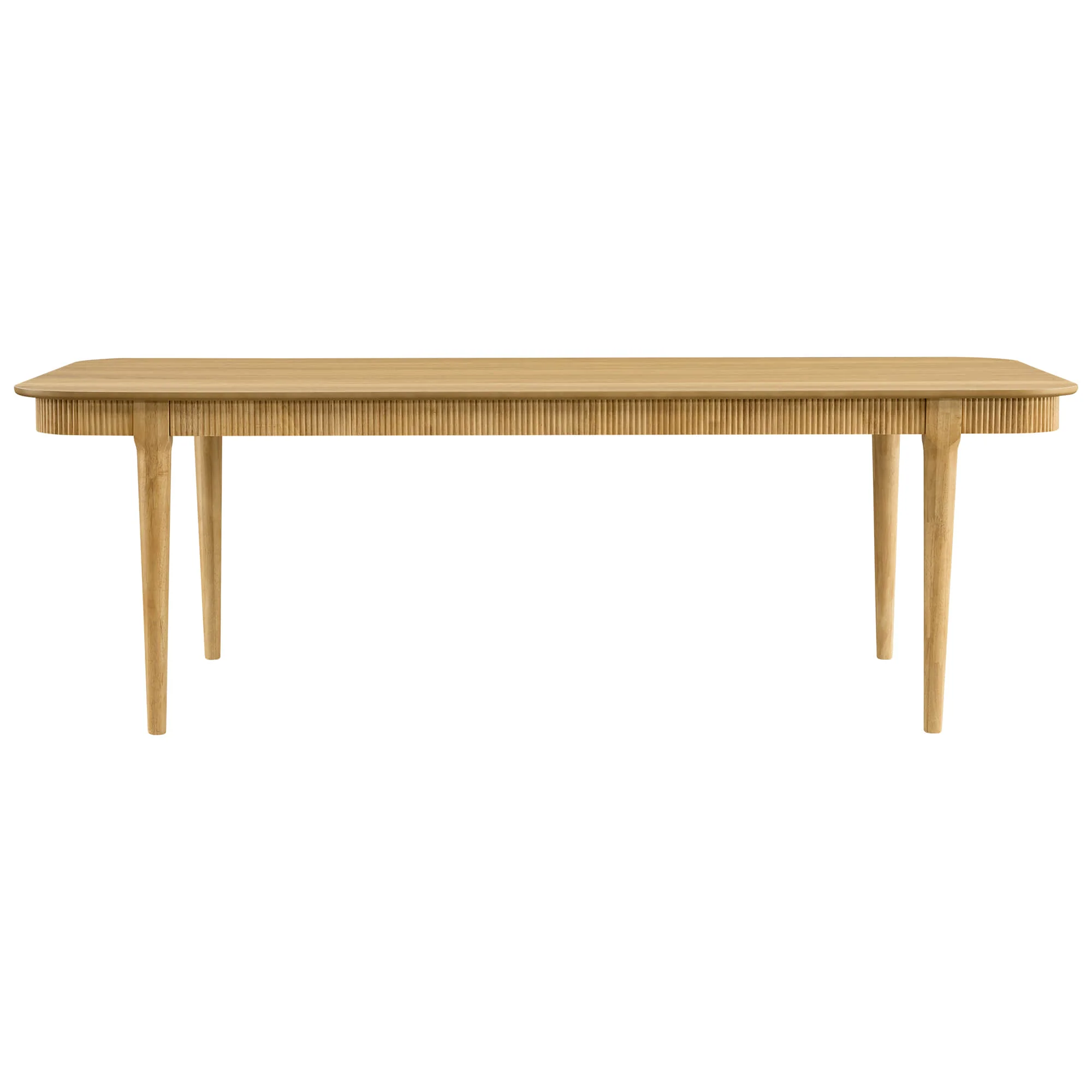 46.9" Nala Rectangular Fluted Wood Dining Table - Image 16