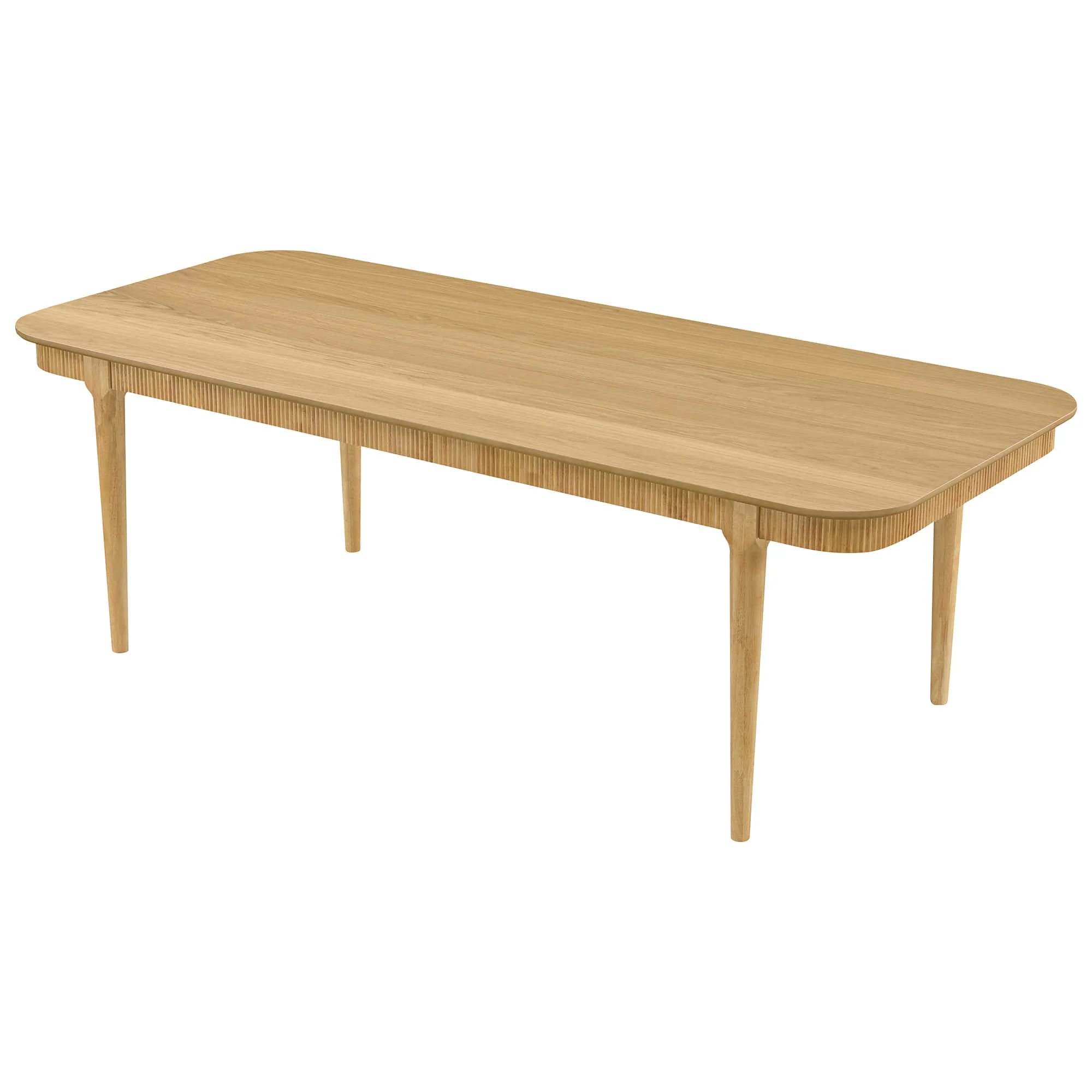 46.9" Nala Rectangular Fluted Wood Dining Table - Image 17