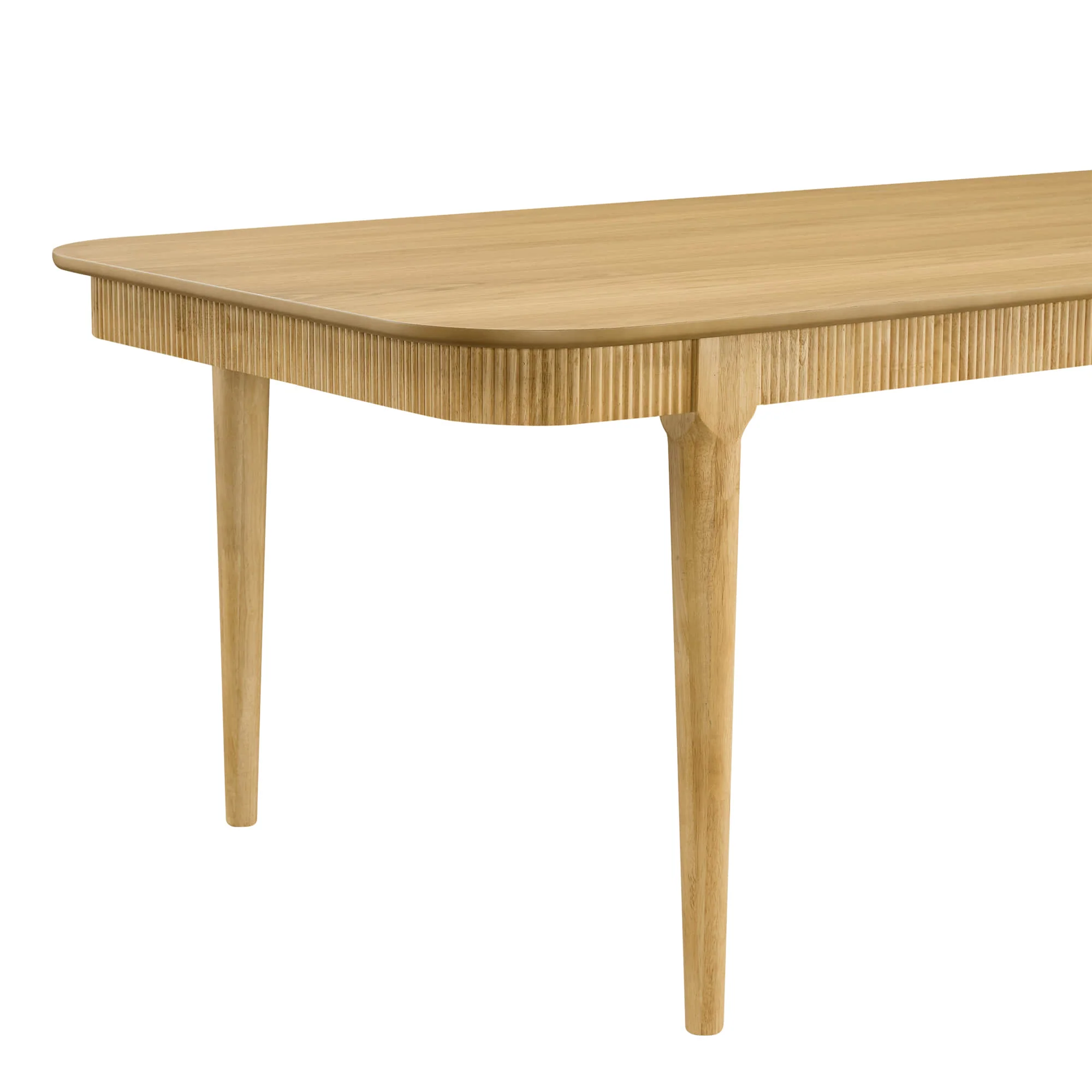 46.9" Nala Rectangular Fluted Wood Dining Table - Image 19