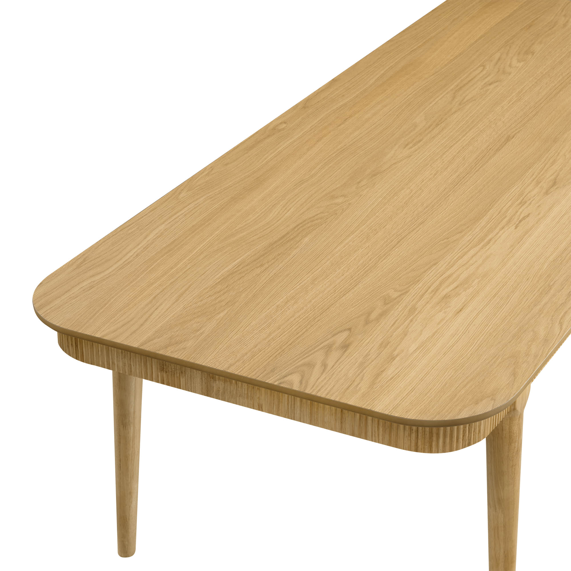 46.9" Nala Rectangular Fluted Wood Dining Table - Image 20