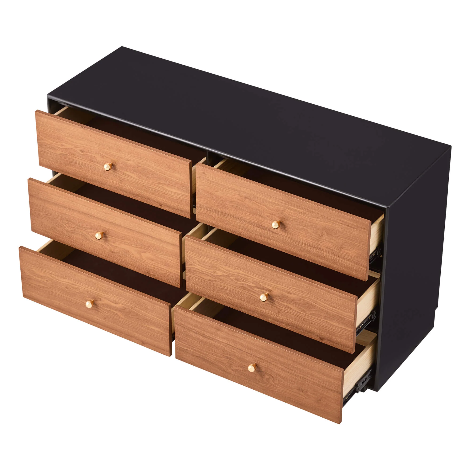 48" Vanessa 6-Drawer Wood Double Dresser Sideboard - Image 12