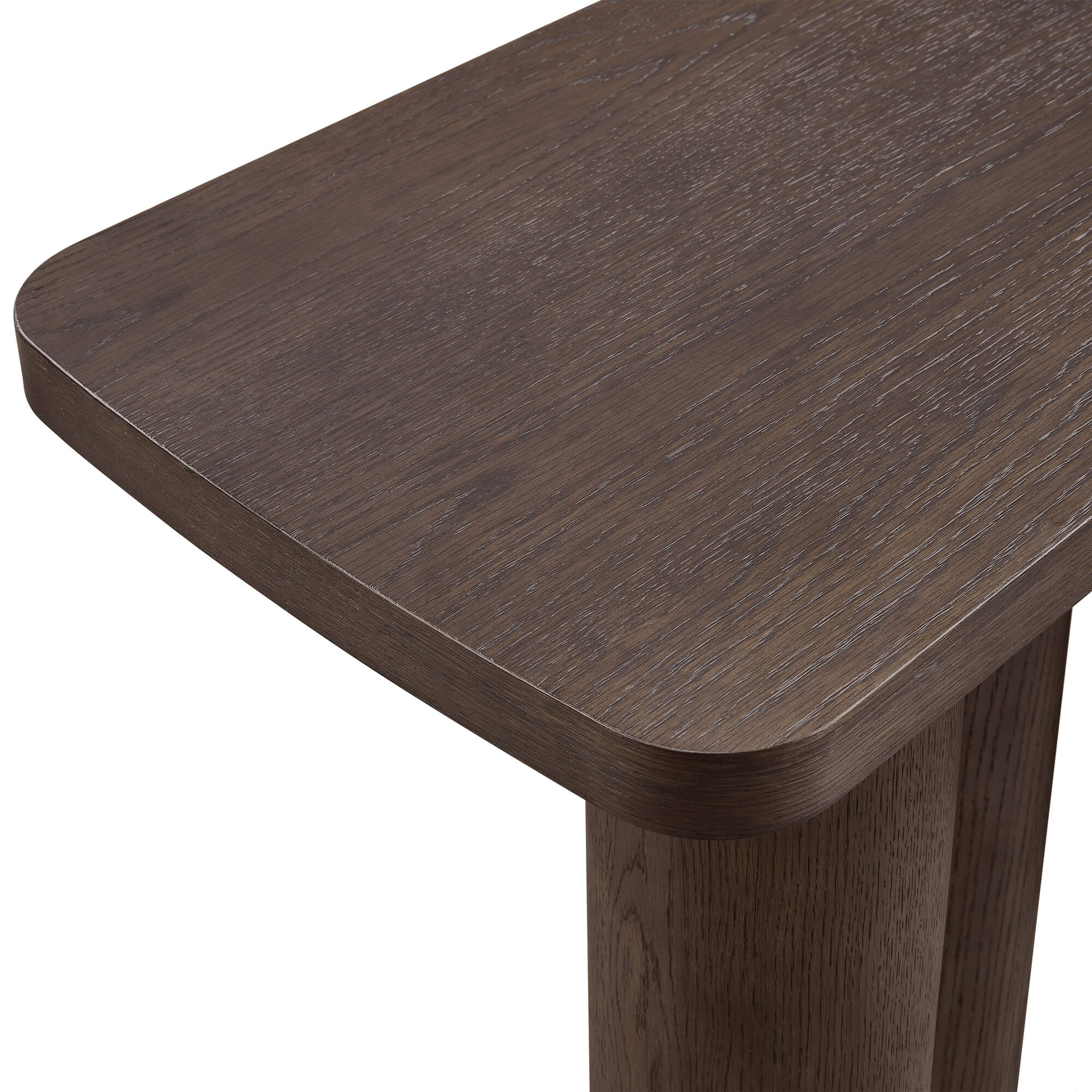 55" Eason Mid-century Oak Wood Console Table - Image 6
