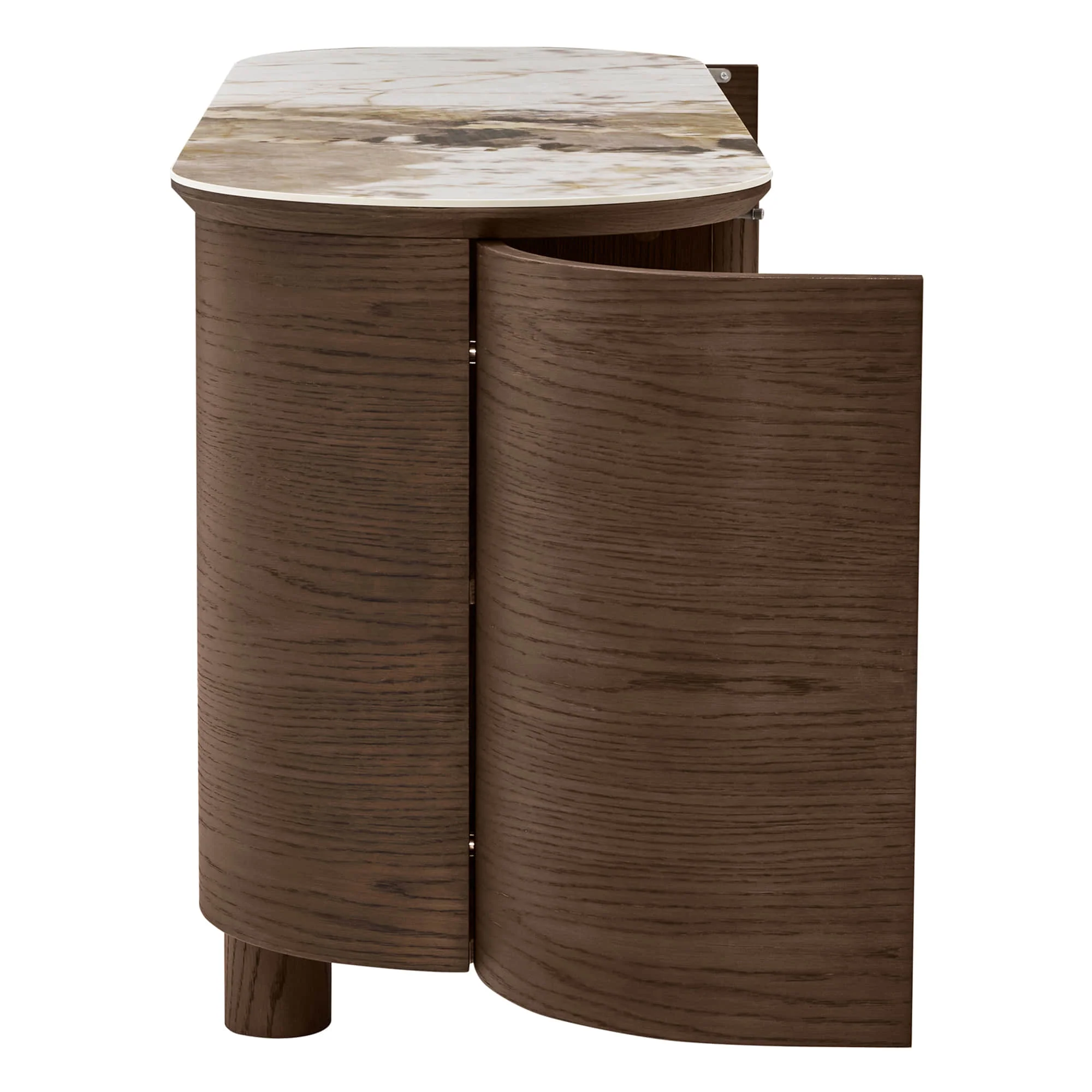 63" Barry Mid-Century Sideboard with Sintered Stone Top - Image 11