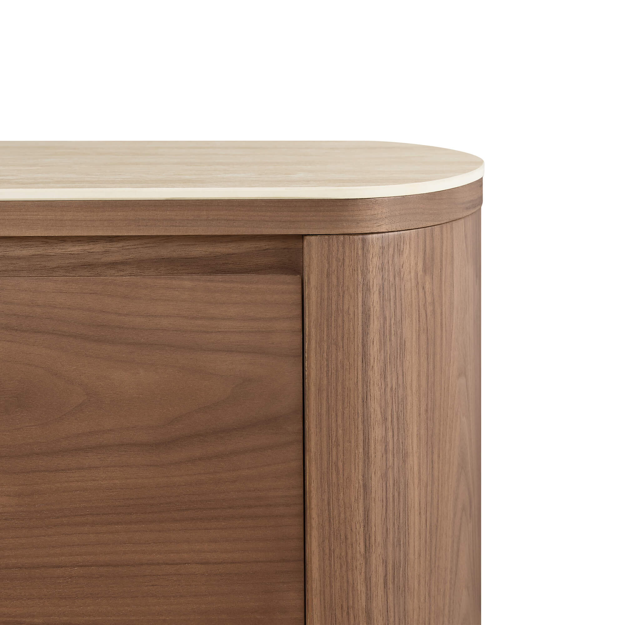 63" Chad Mid-Century Natural Wood Sideboard Buffet with Doors - Image 13