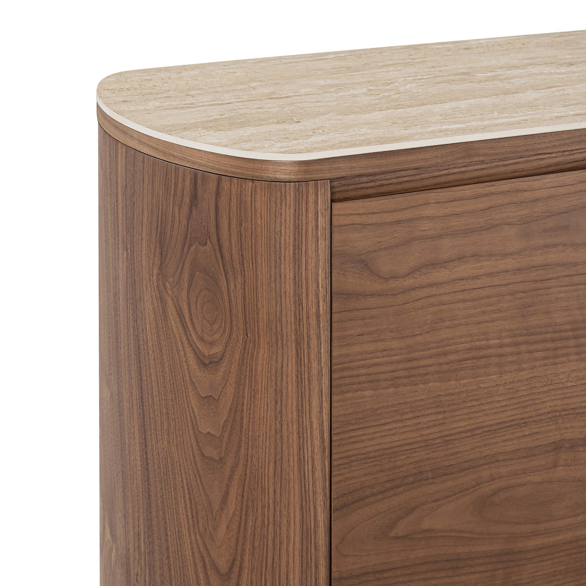63" Chad Mid-Century Natural Wood Sideboard Buffet with Doors - Image 14