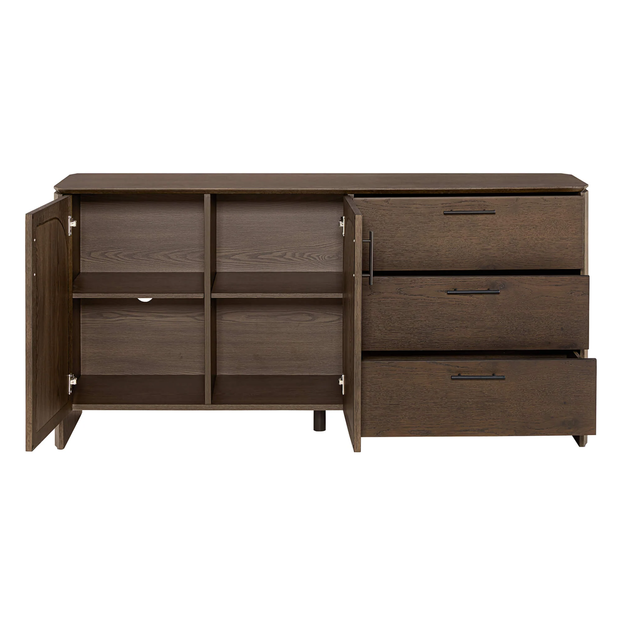 63" Hazel Vintage Wood Sideboard with Drawers - Image 10