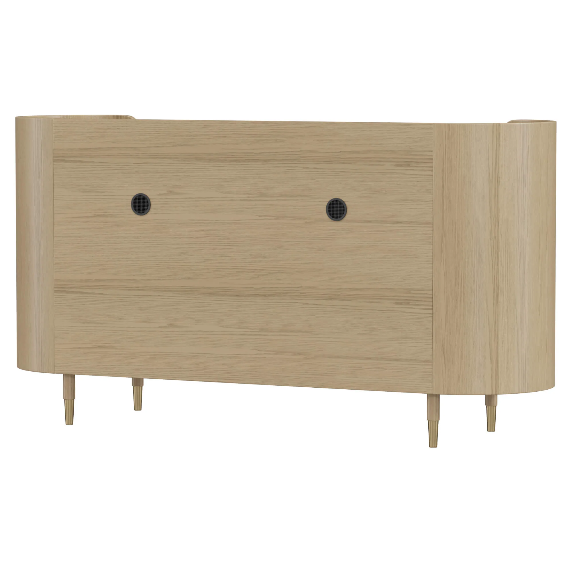 63" Renee Scandinavian Sideboard with Woven Rattan - Image 13