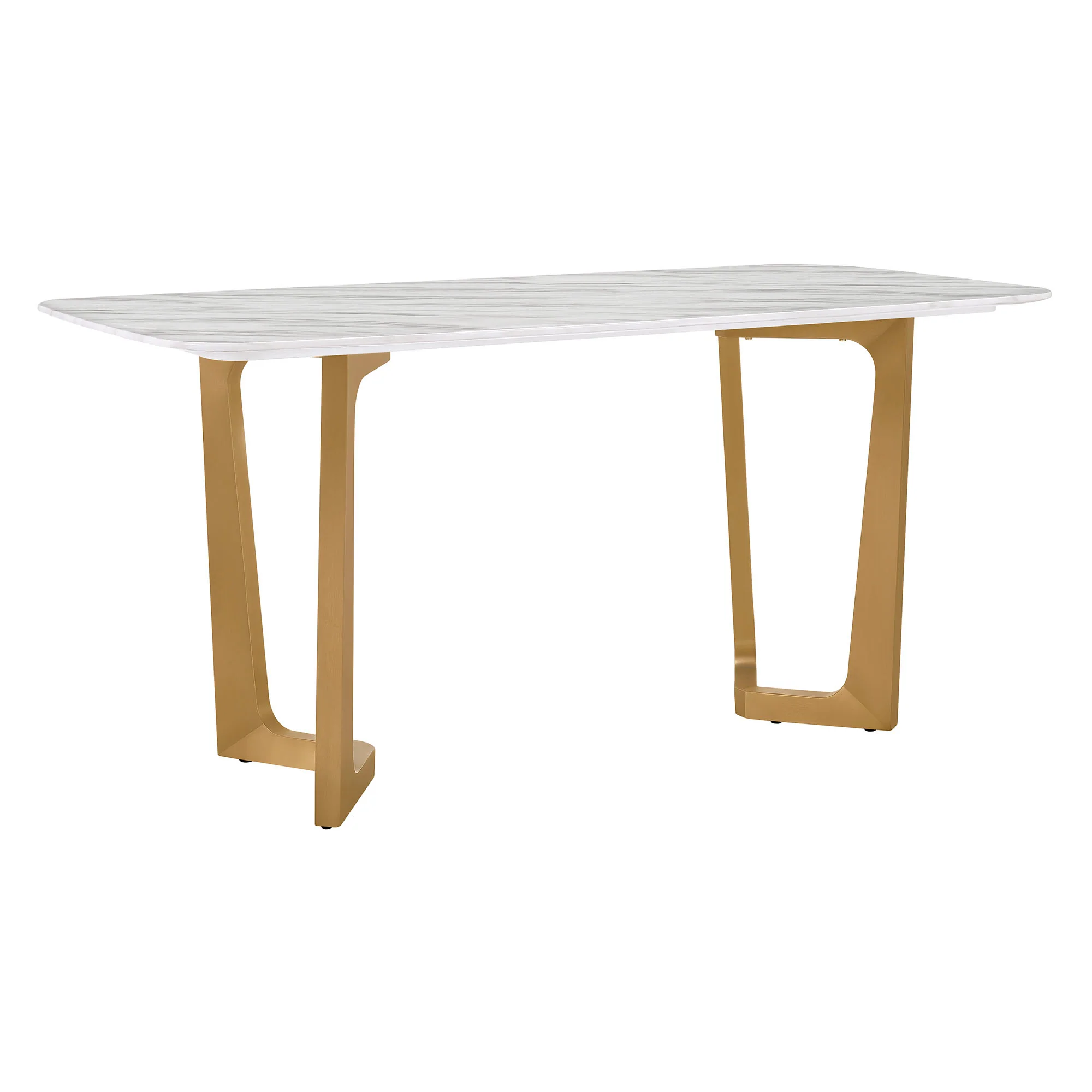 63" Teresa Marble Dining Table with U-Shaped Base - Image 6