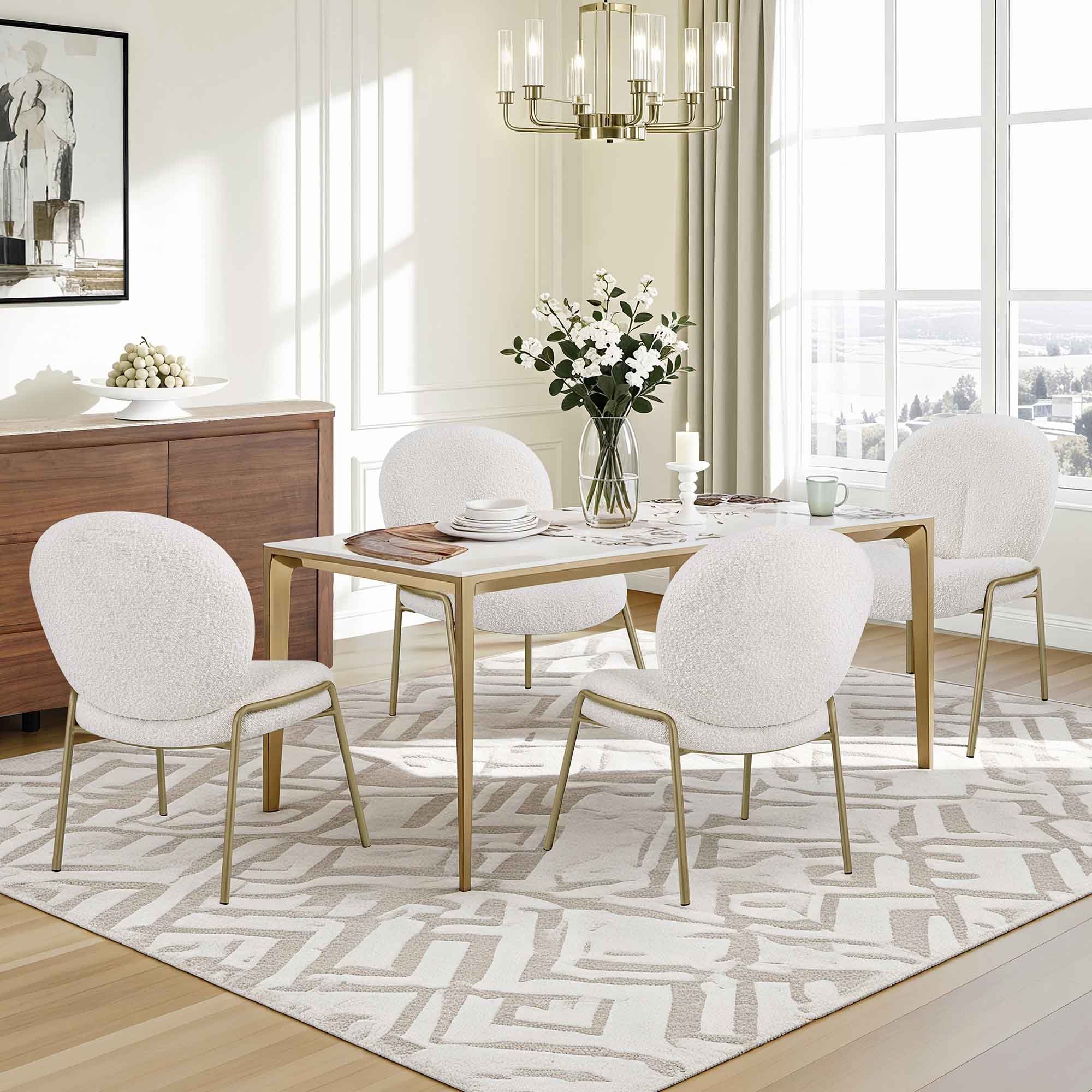 63" Teresa Rectangle Sintered Stone Dining Table - Image 4