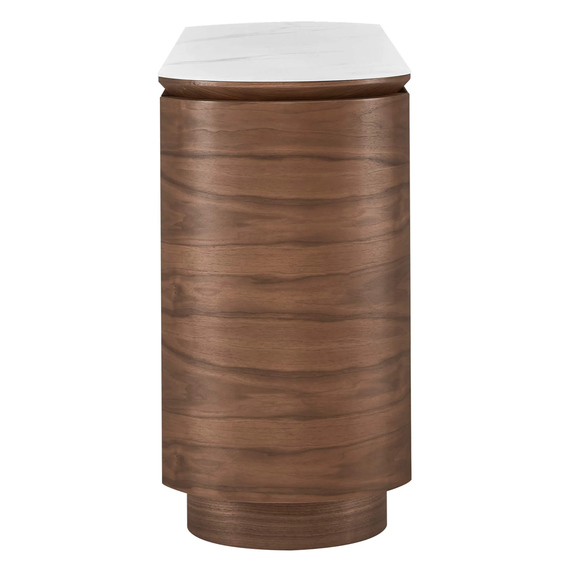 63" Todd Walnut Sideboard with Cylindrical Base - Image 10
