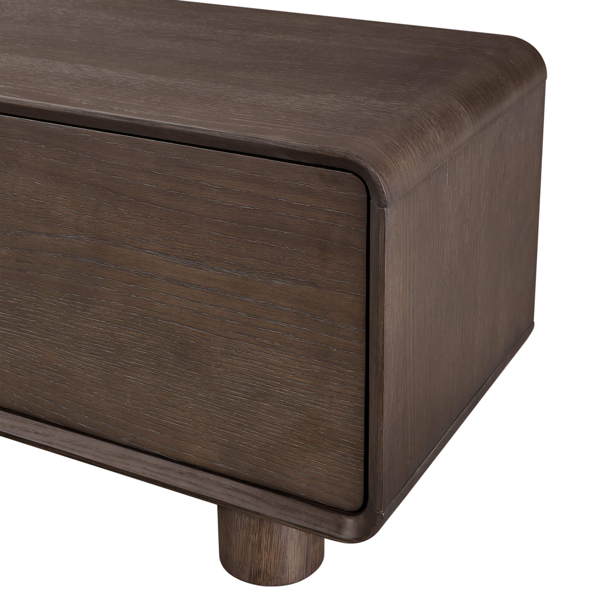 71" Eason Vintage Oak TV Stand with Drawers - Image 5