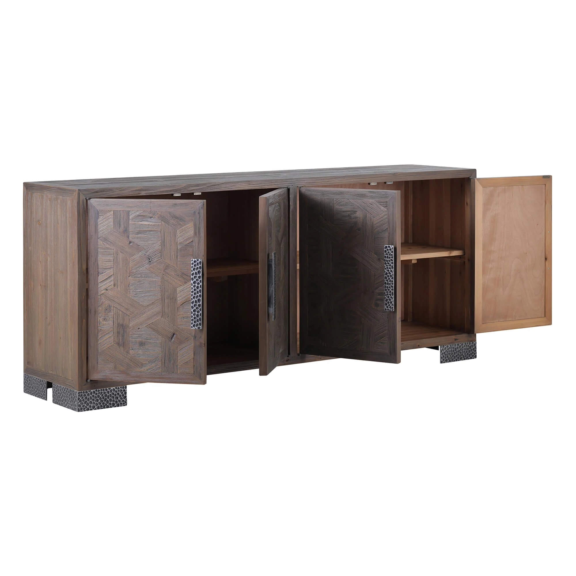 71'' Megan Reclaimed Fir Sideboard with Metal Handles - Image 10