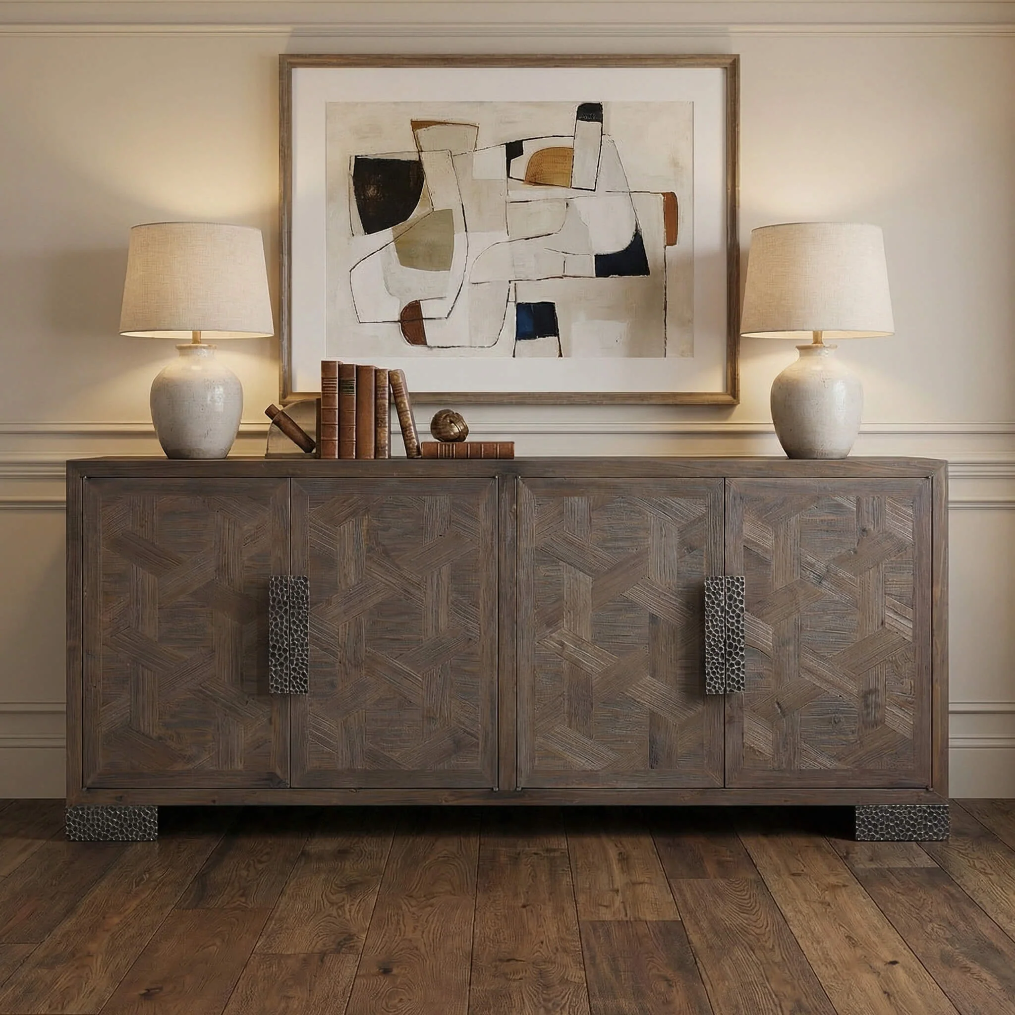 71'' Megan Reclaimed Fir Sideboard with Metal Handles - Image 15