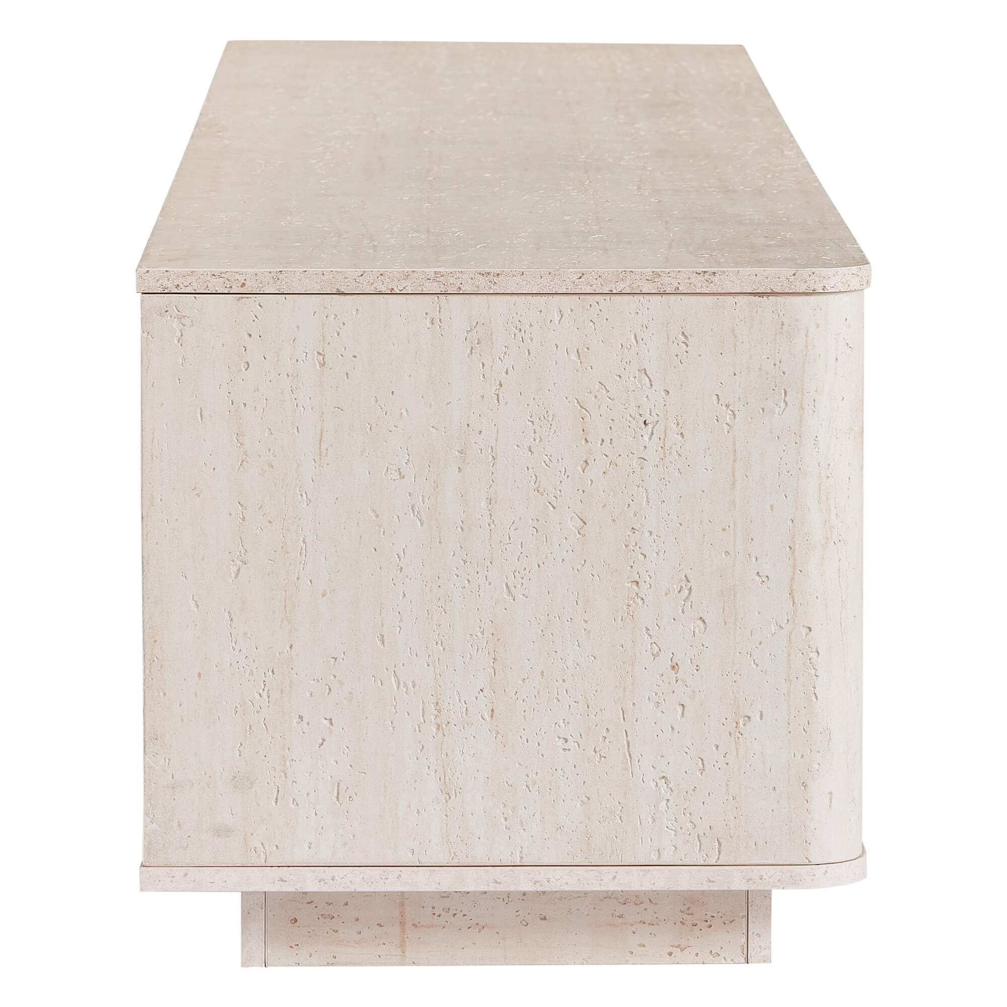 79" Aaron Travertine Electric Fireplace TV Stand - Image 8