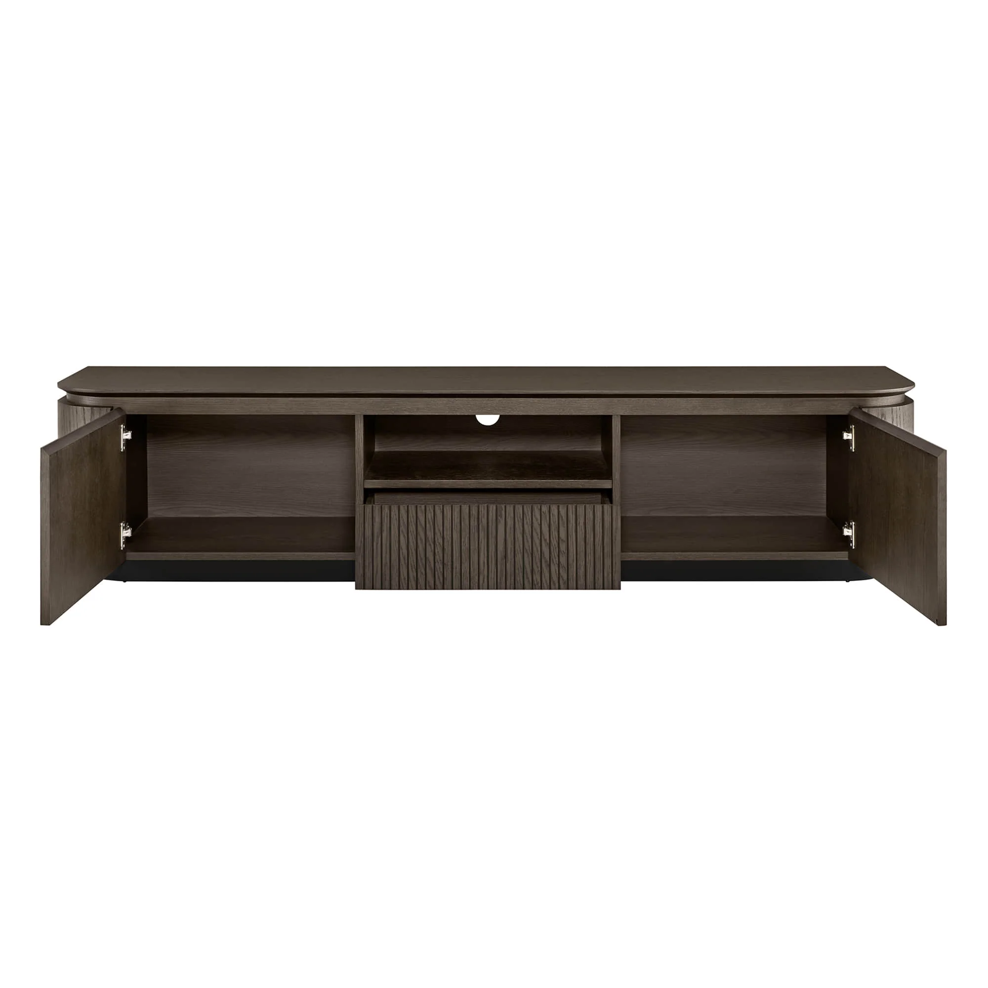 79" Moore Modern Wood TV Stand with Drawer - Image 11