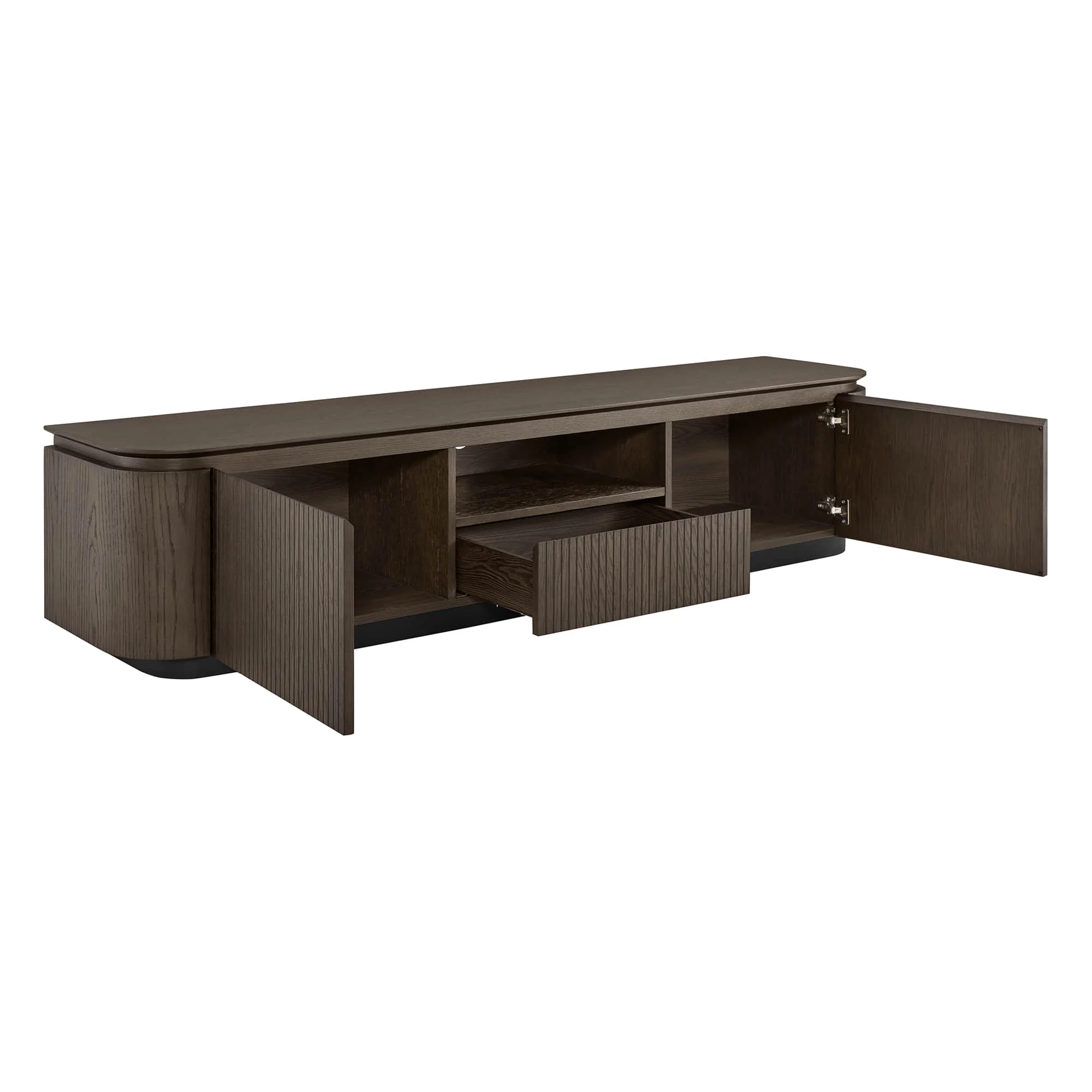 79" Moore Modern Wood TV Stand with Drawer - Image 13