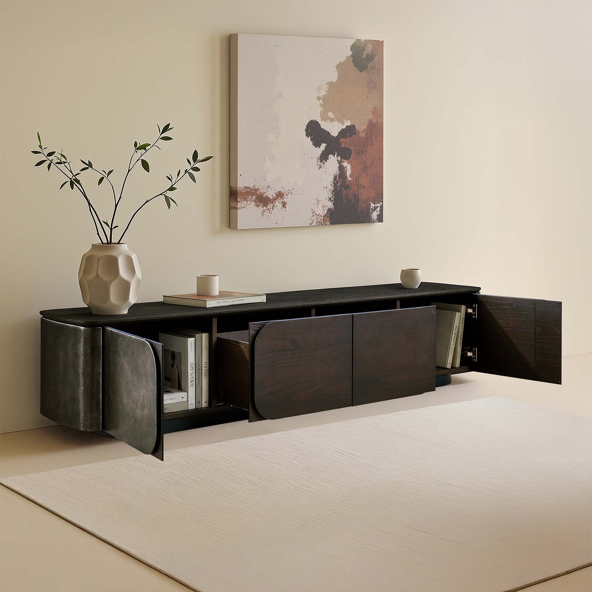 79" Samuel Rounded Panel TV Media Console - Image 2