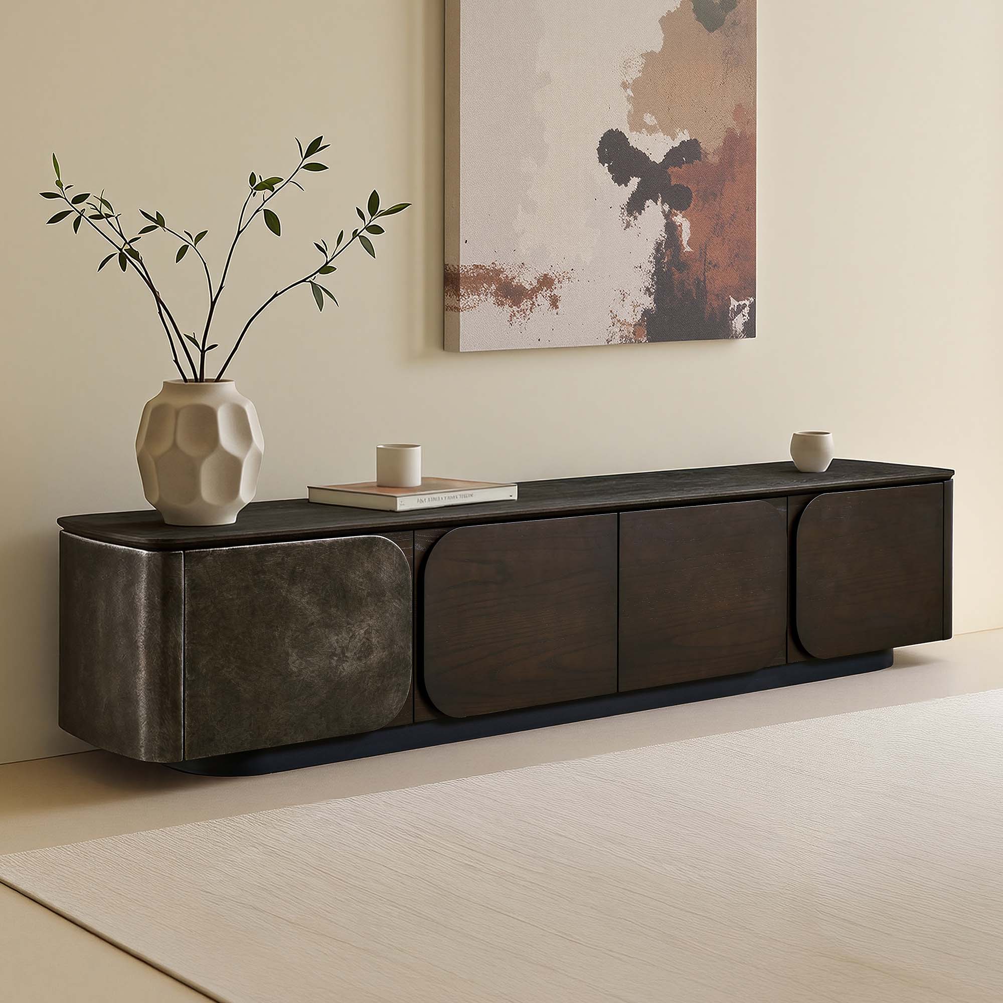 79" Samuel Rounded Panel TV Media Console - Image 3