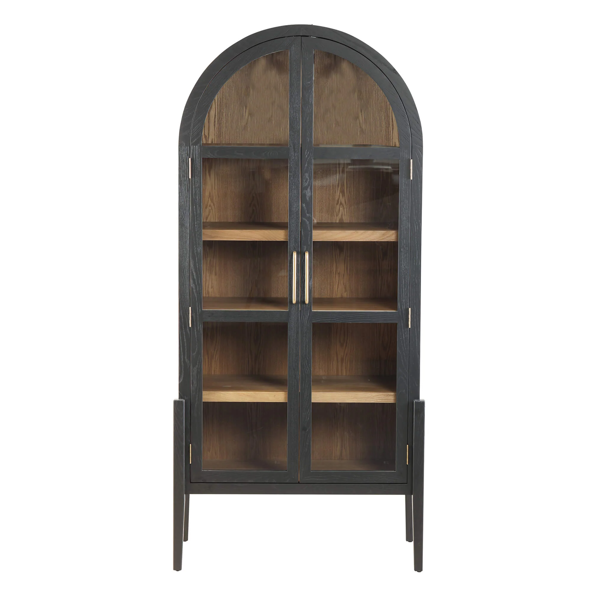 83" Kyle Solid Wood Arched Tall Cabinet Sideboard - Image 4
