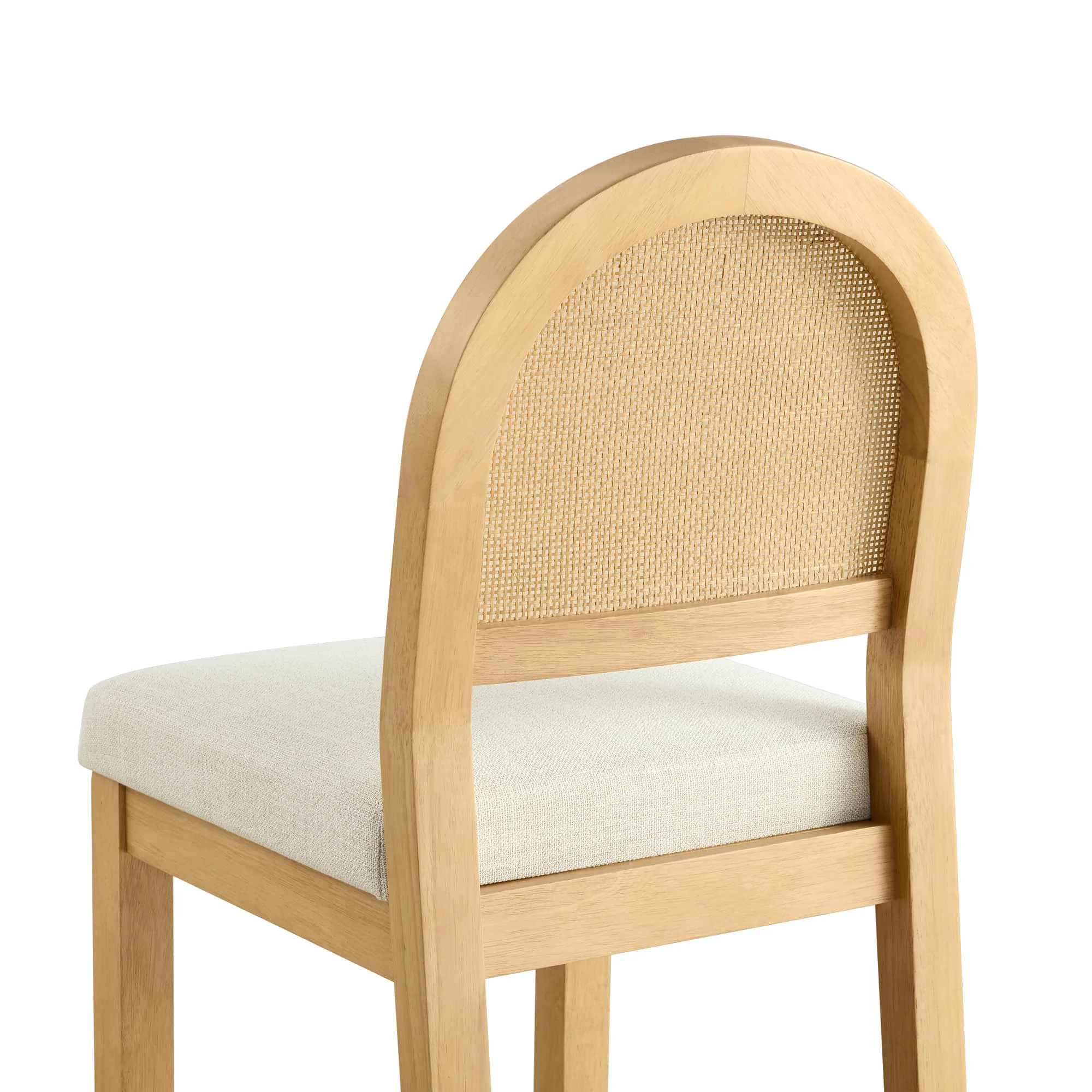 Abigail Rattan Curved Counter Stool with Performance Fabric - Image 23