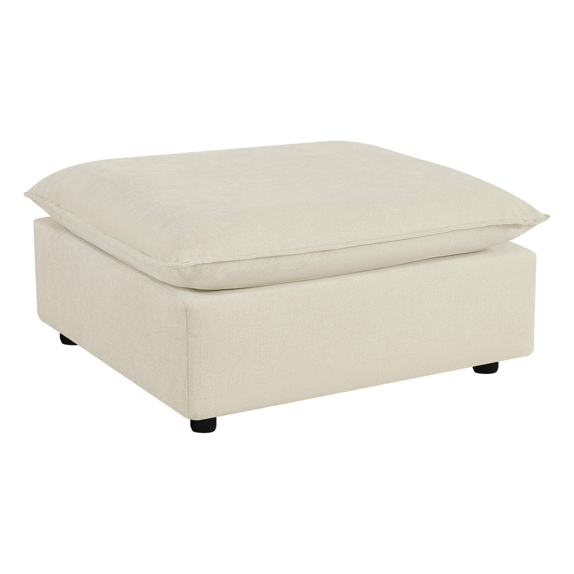 Ace Minimalist Chenille Cozy Ottoman - Image 6