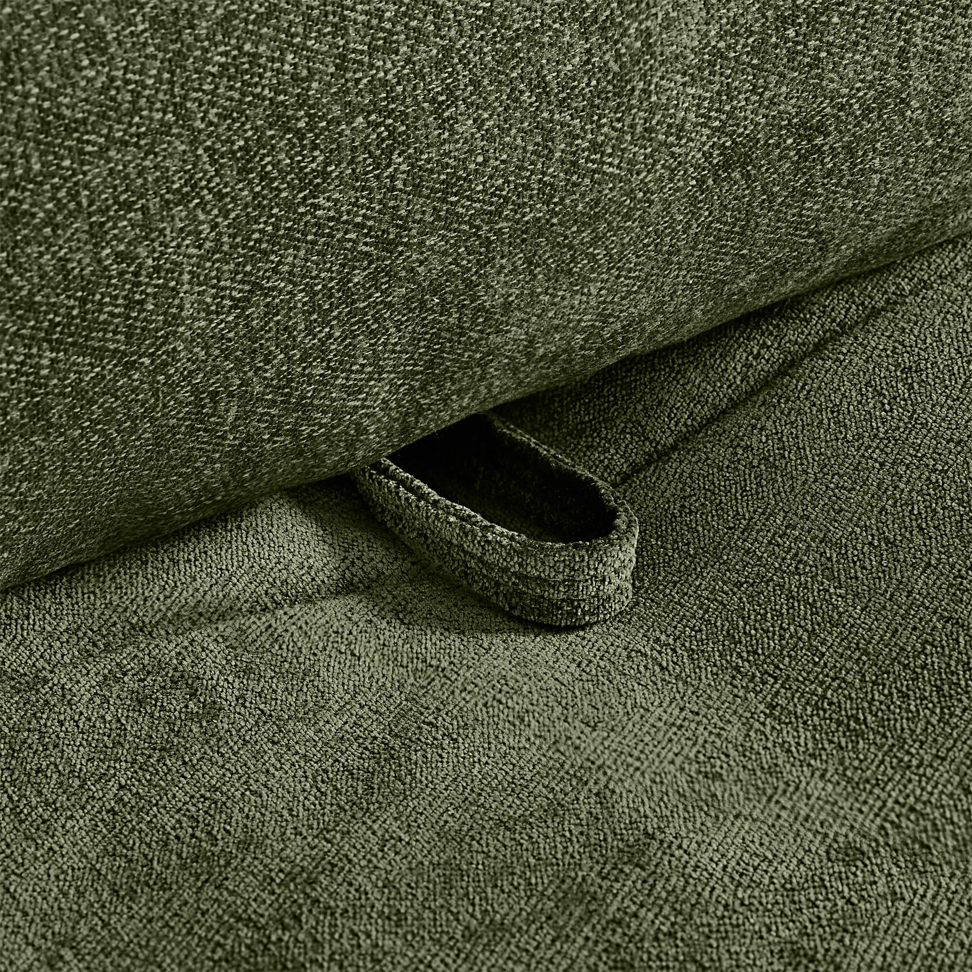 Ace Minimalist Chenille Adjustable Backrest Armless Lounge Sofa - Image 5