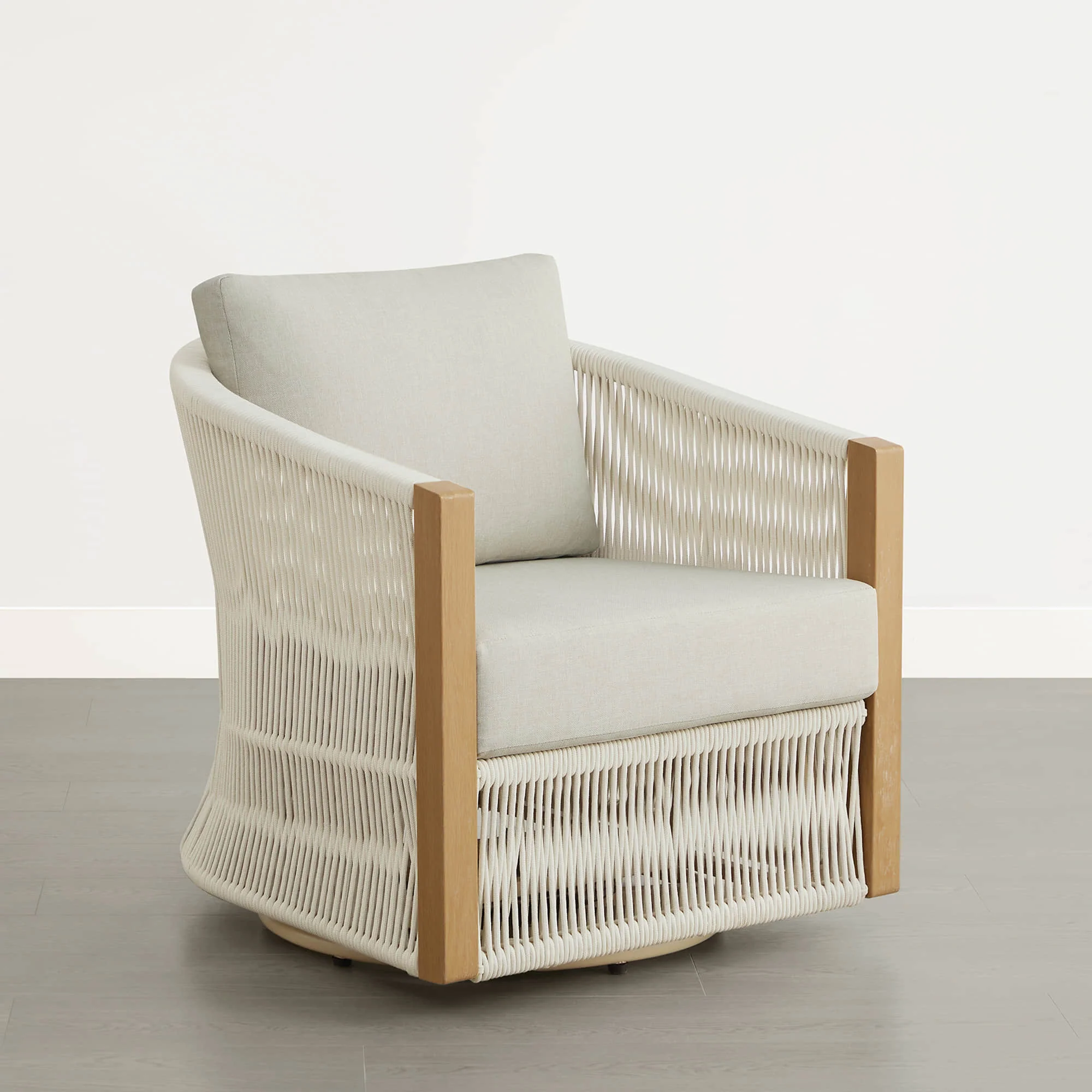 Acker Rope Outdoor Bistro Set with Swivel Chair - Image 14
