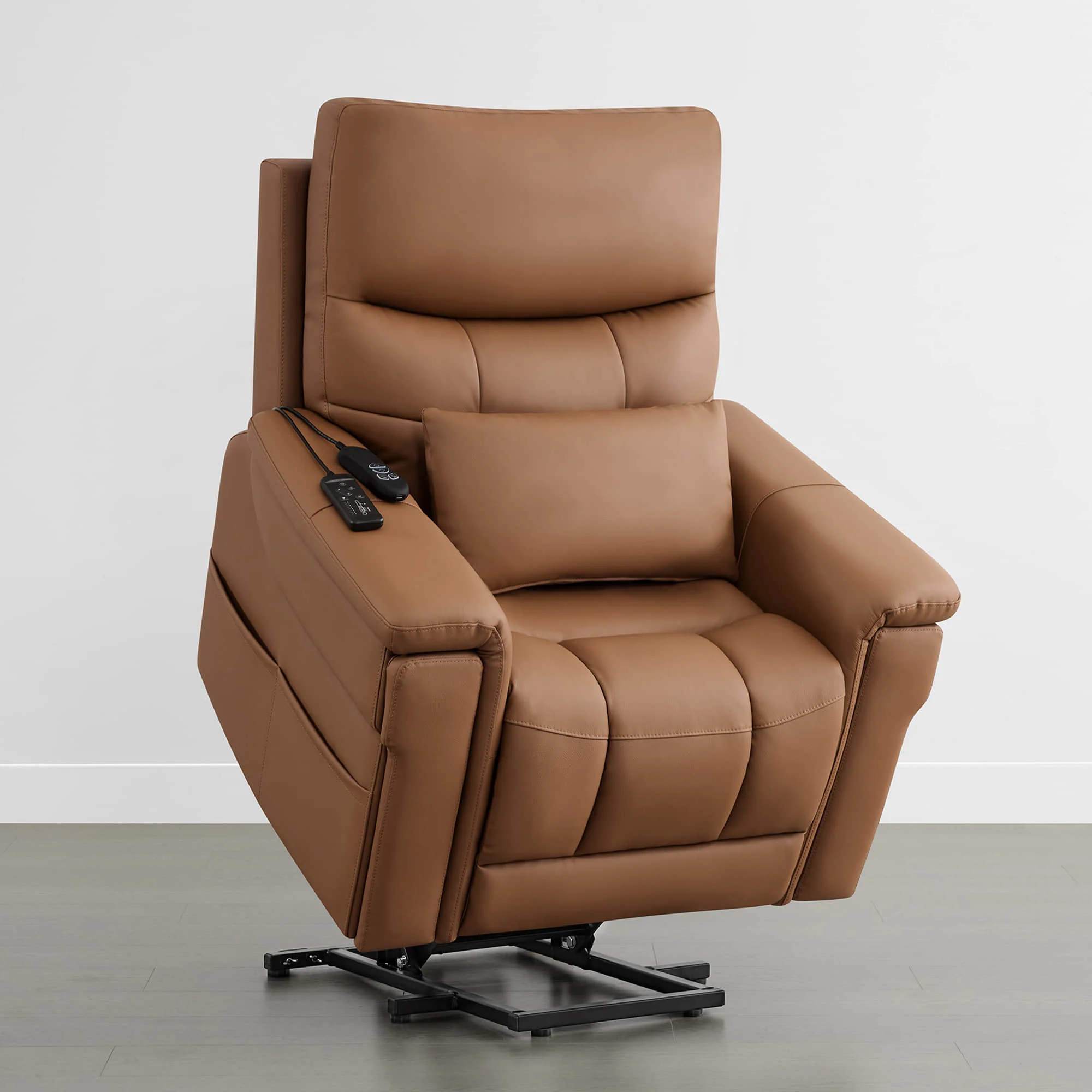 Addy Genuine Leather Lift Assist Power Recliner With Heat Massage - Image 11