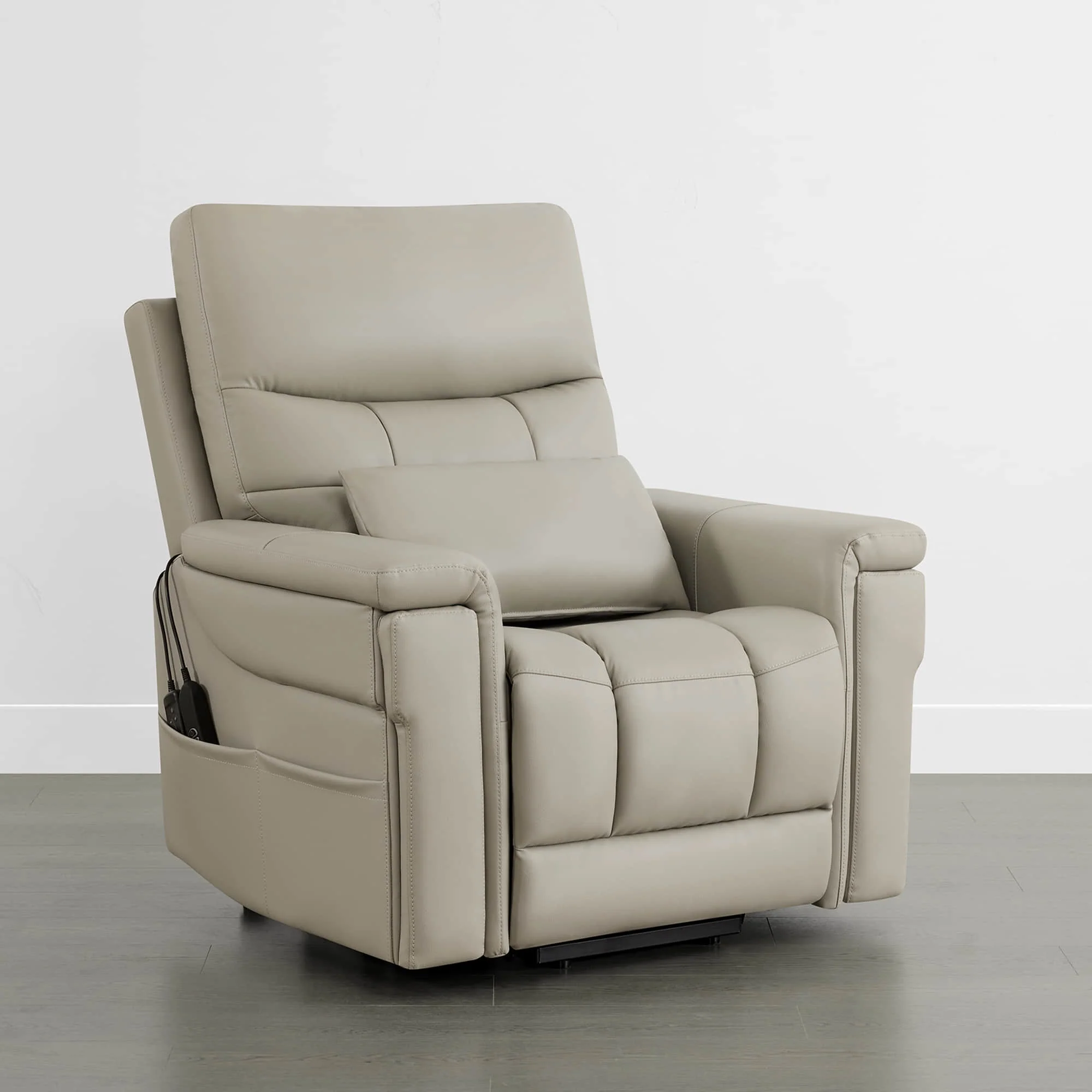 Addy Genuine Leather Lift Assist Power Recliner With Heat Massage - Image 17