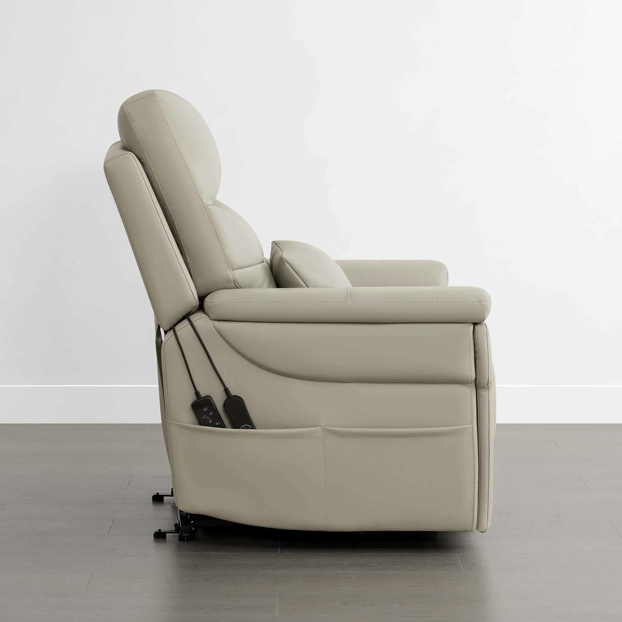 Addy Genuine Leather Lift Assist Power Recliner With Heat Massage - Image 19