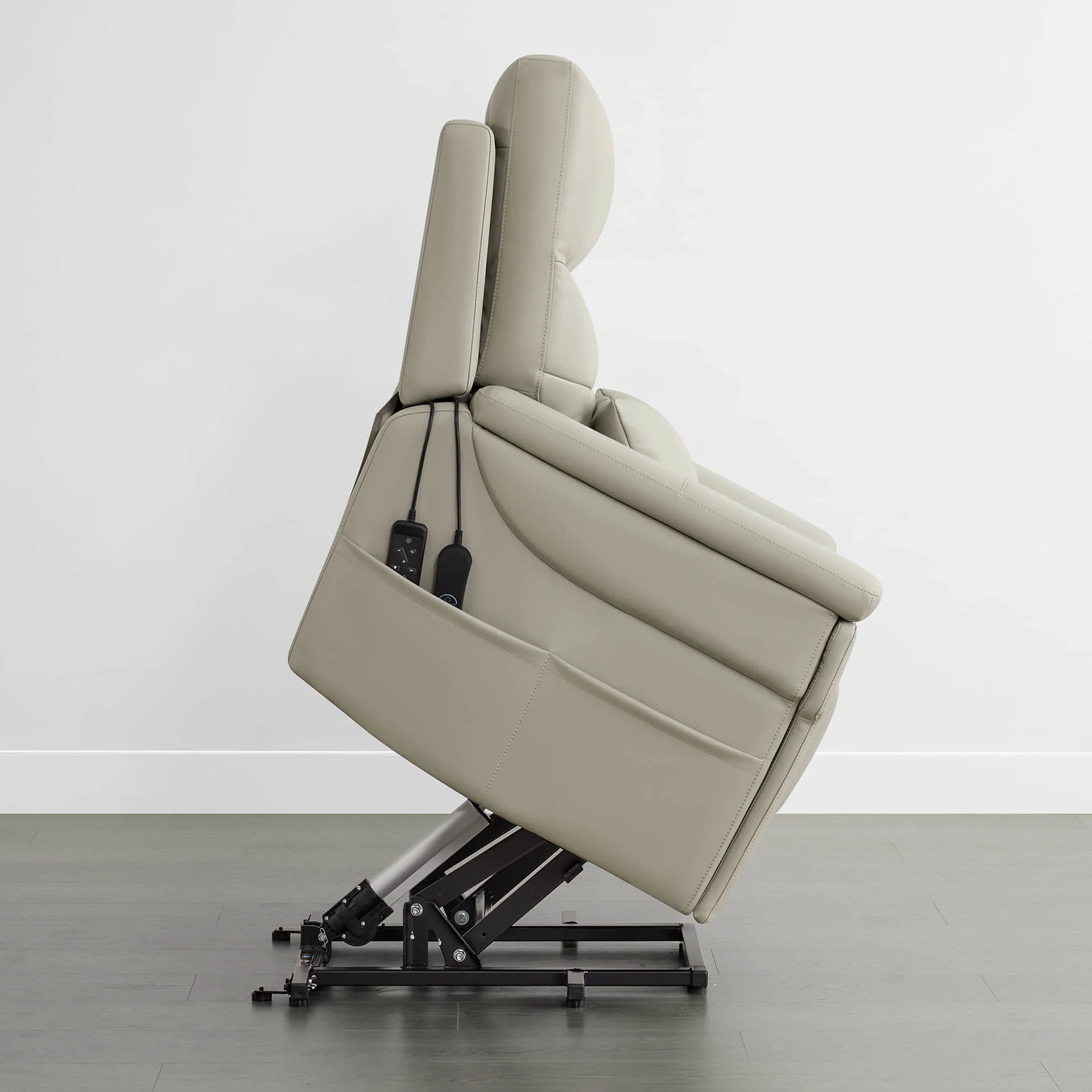 Addy Genuine Leather Lift Assist Power Recliner With Heat Massage - Image 23