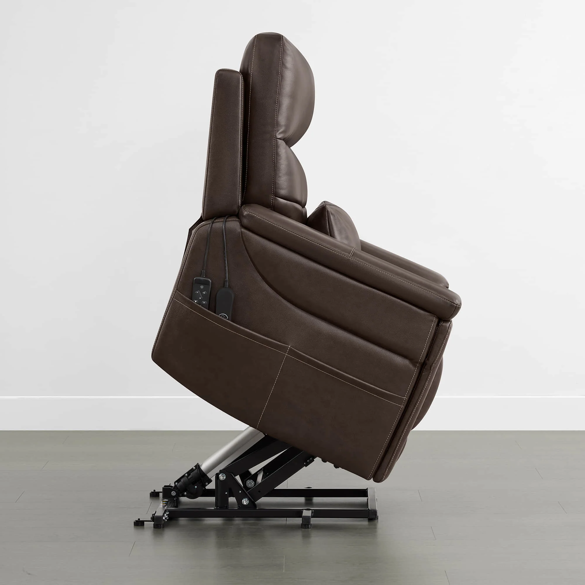 Addy Genuine Leather Lift Assist Power Recliner With Heat Massage - Image 36
