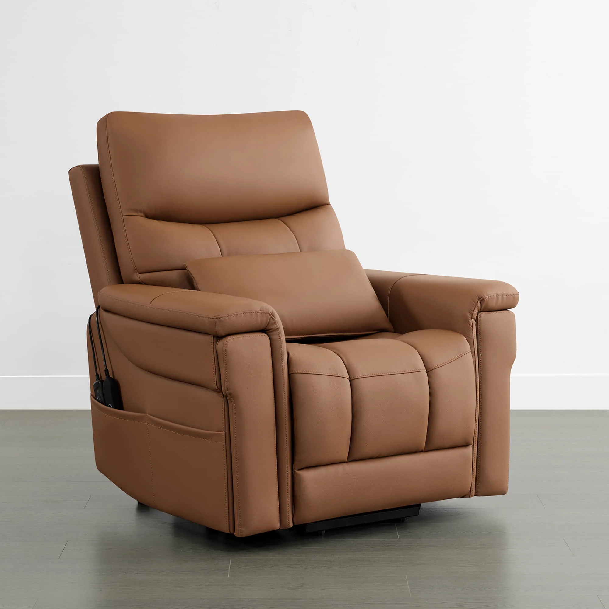 Addy Genuine Leather Lift Assist Power Recliner With Heat Massage - Image 4
