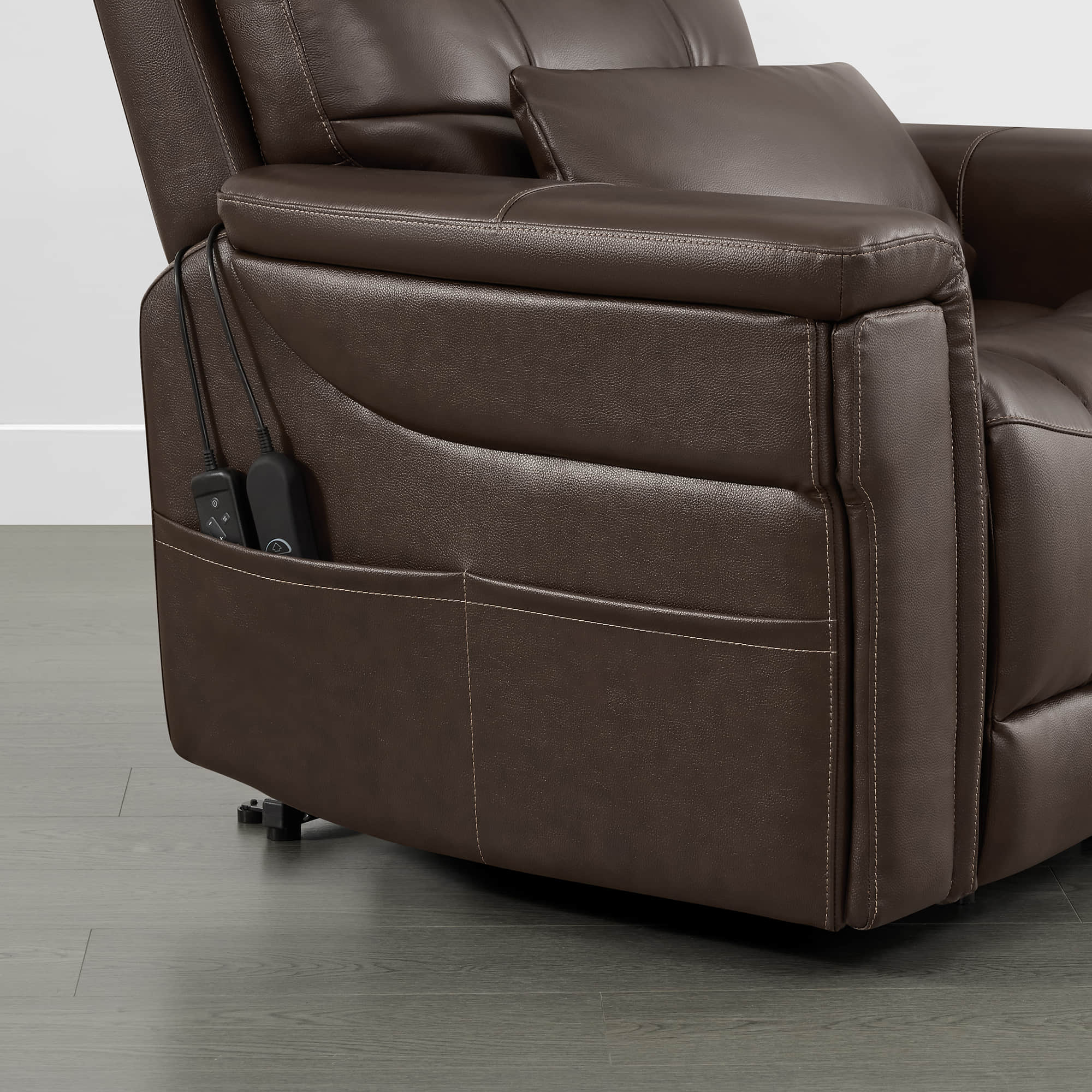 Addy Genuine Leather Lift Assist Power Recliner With Heat Massage - Image 40