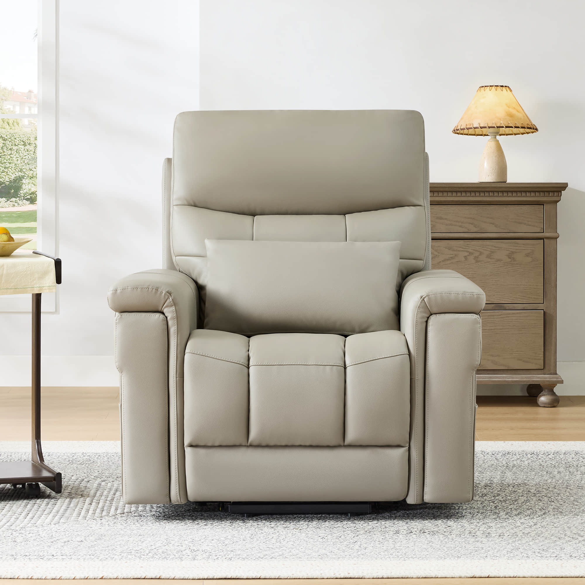 Addy Genuine Leather Lift Assist Power Recliner With Heat Massage - Image 55