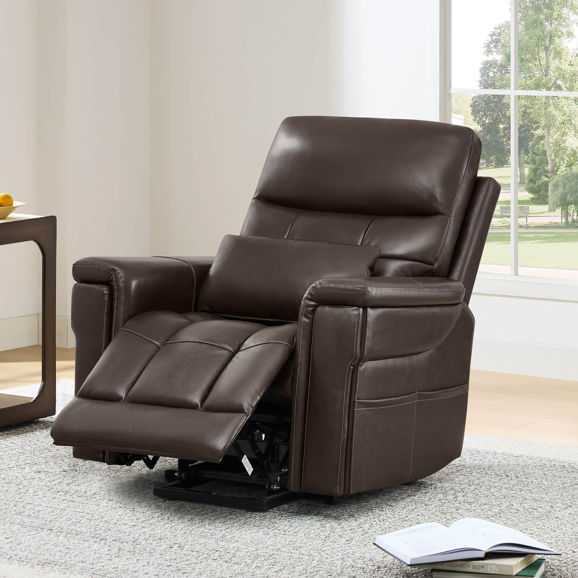 Addy Genuine Leather Lift Assist Power Recliner With Heat Massage - Image 61