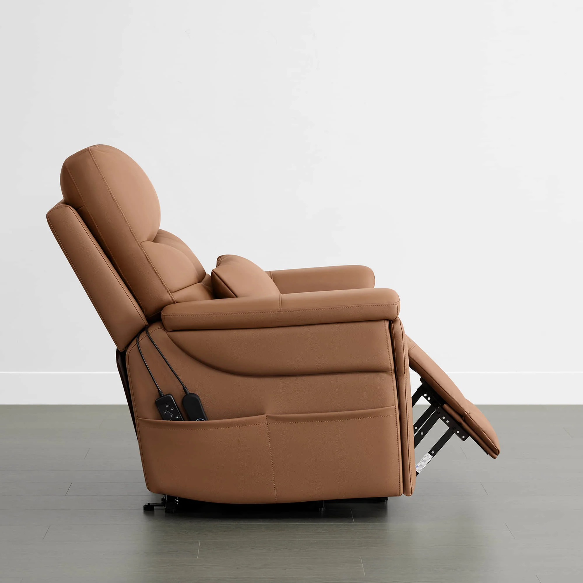 Addy Genuine Leather Lift Assist Power Recliner With Heat Massage - Image 7