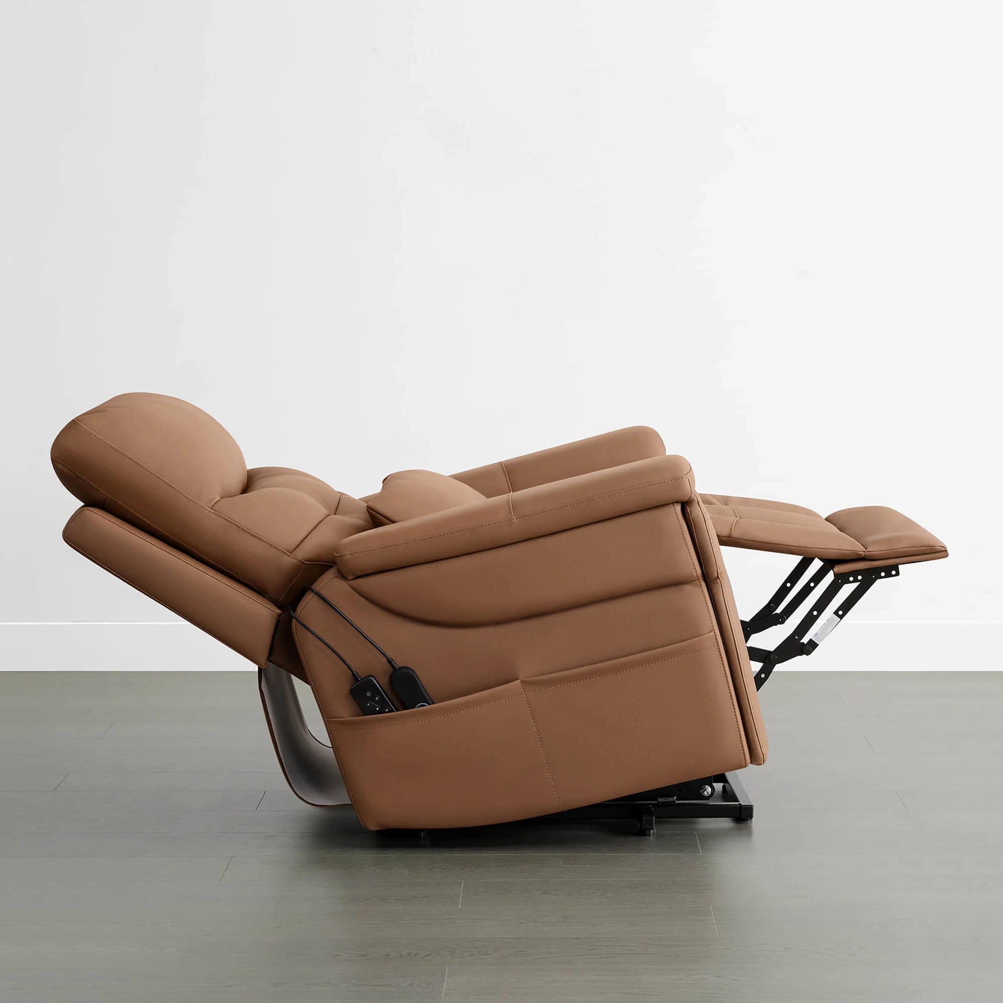 Addy Genuine Leather Lift Assist Power Recliner With Heat Massage - Image 9