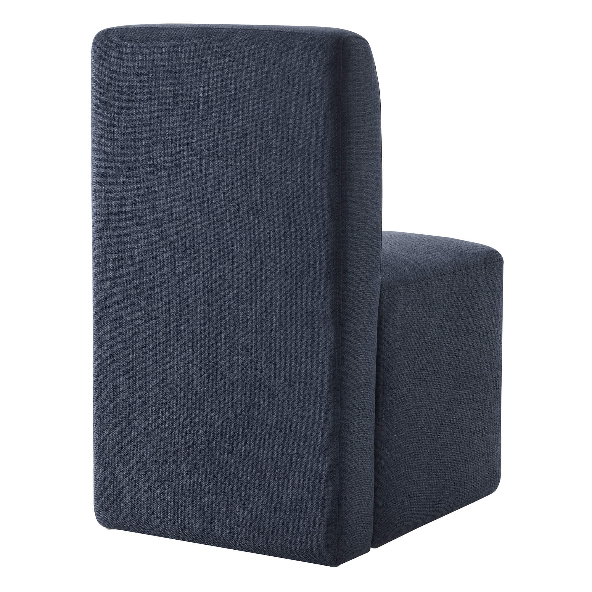 Aida Performance Fabric Rolling Dining Chair With Casters Base - Image 24