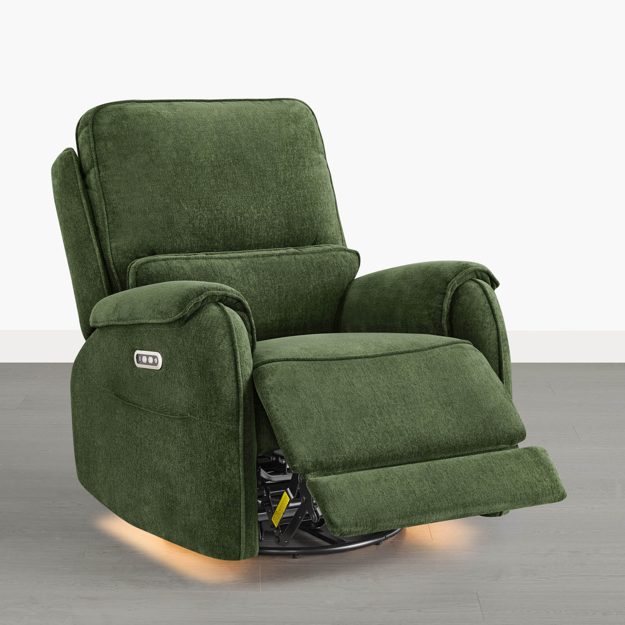 Alicia Power Swivel Nursery Glider Recliner with Nightlight - Image 44