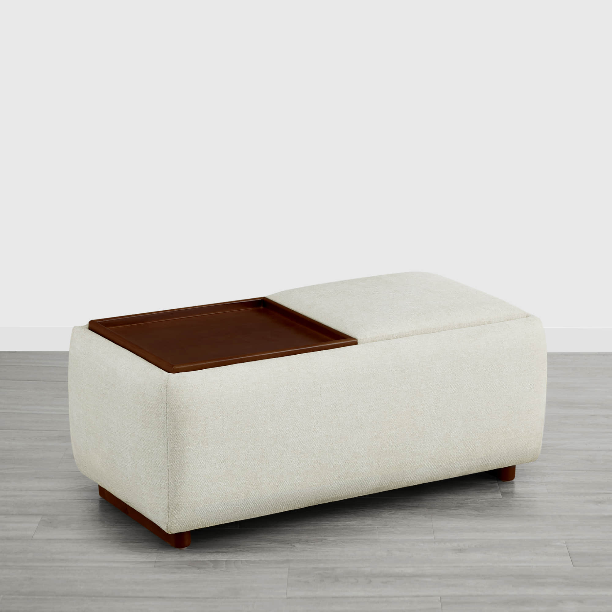 Vault Rectangle Storage Flip Ottoman - Image 9
