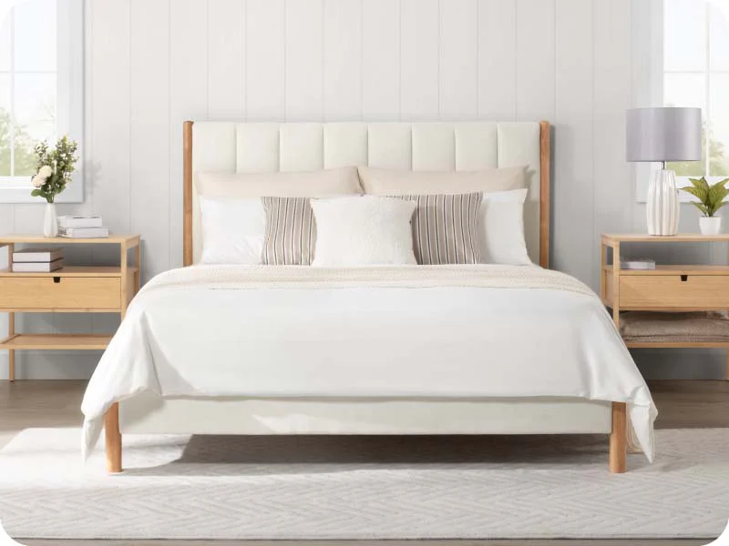 Bedroom Bundle | Serene Queen-size Bed & Vault Ottoman - Image 3