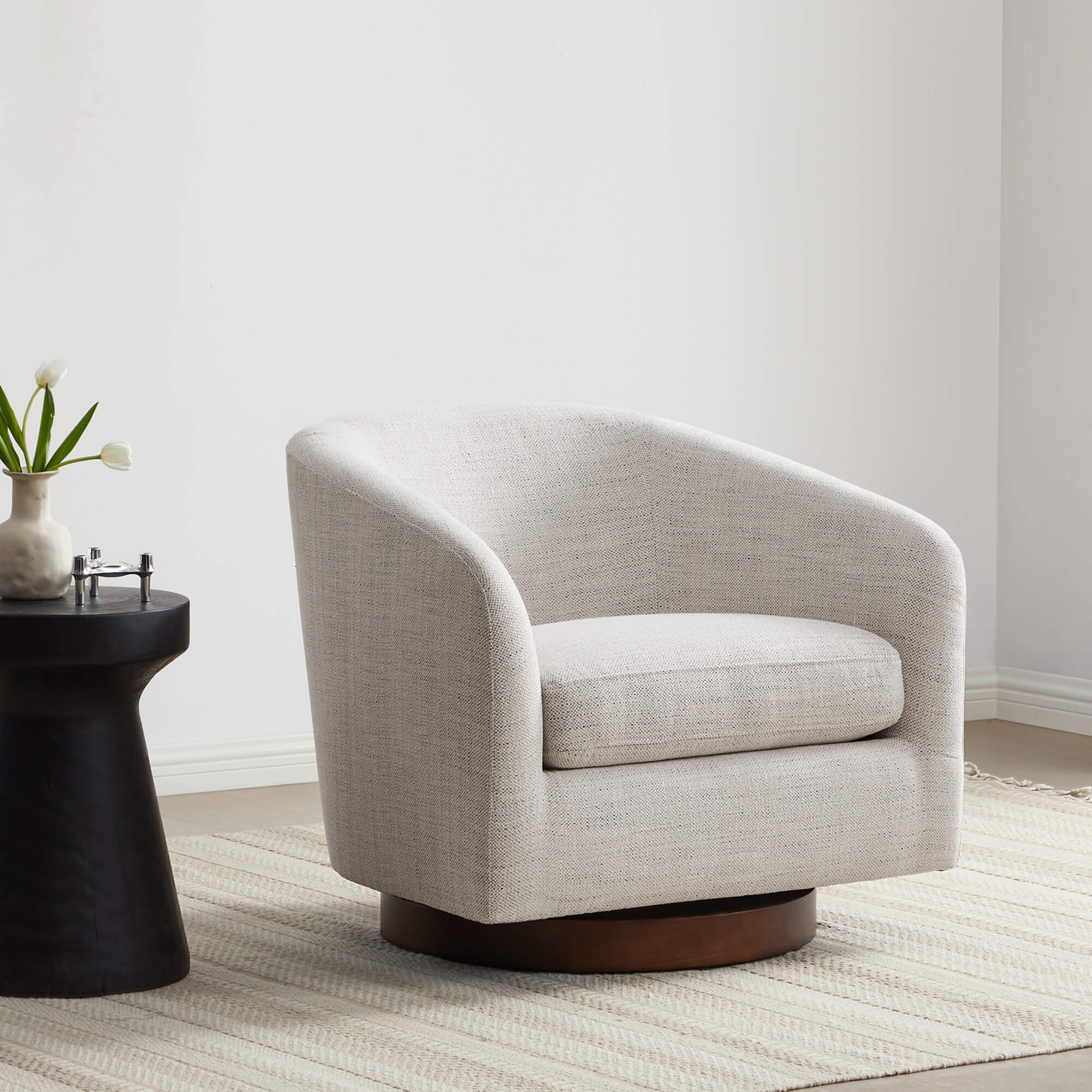 Living Room Bundle | Wren Accent Chair (Set of 2) & Cube Ottoman - Image 8