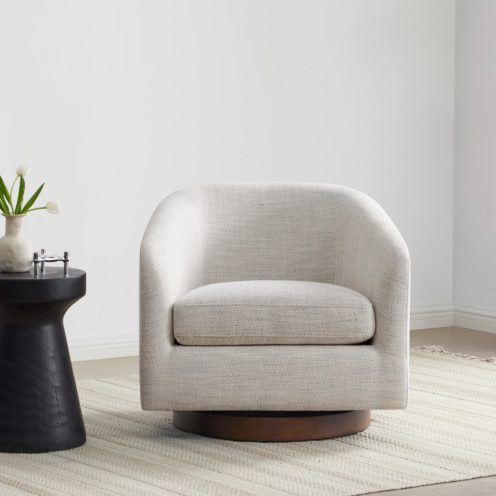 Living Room Bundle | Wren Accent Chair (Set of 2) & Cube Ottoman - Image 9