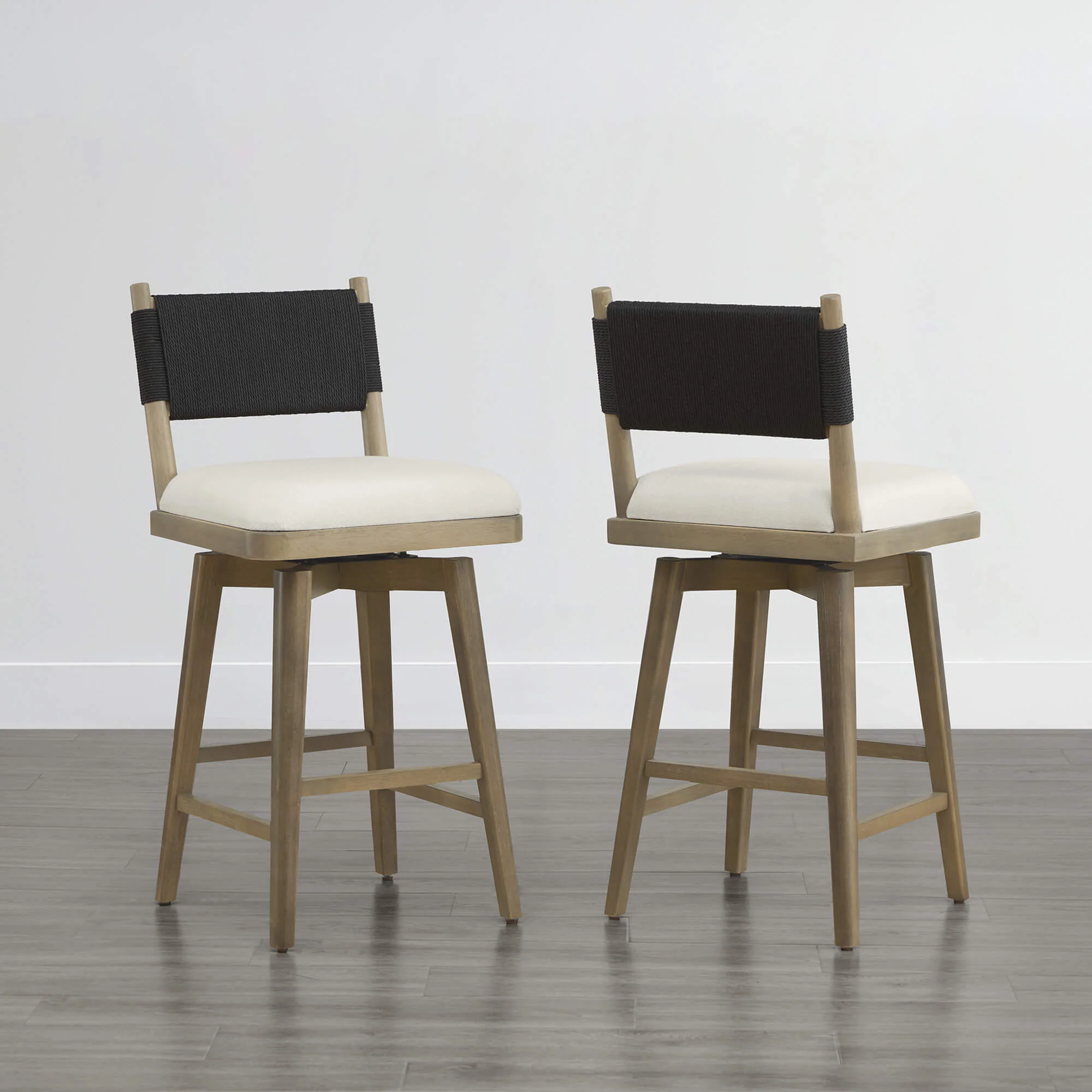 Arcadia Woven Swivel Counter Stool - Image 15