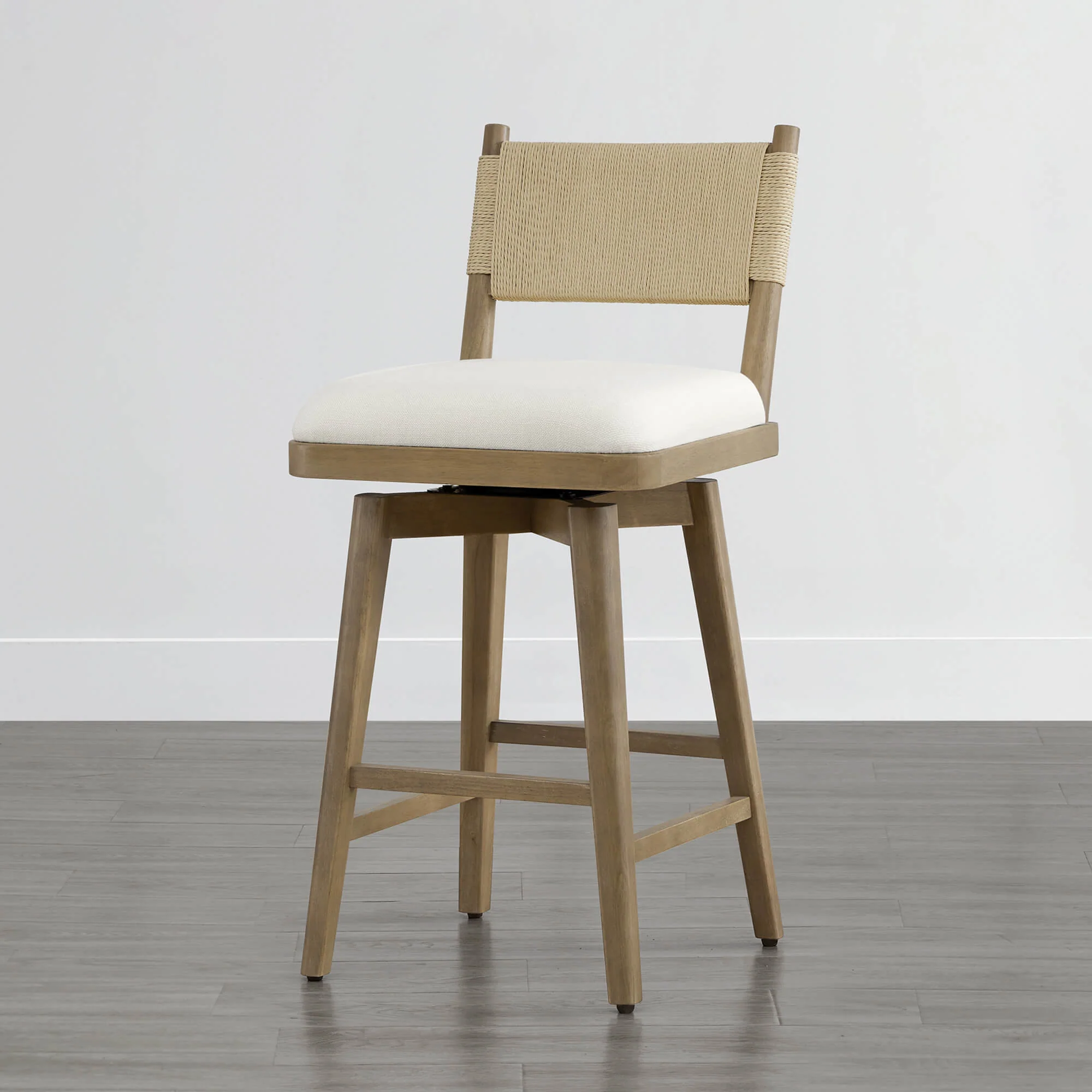 Arcadia Woven Swivel Counter Stool - Image 8