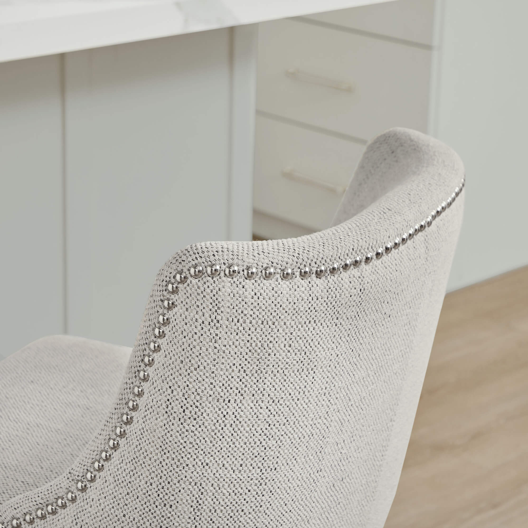 Asher Swivel Nailhead Trim Bar & Counter Stools - Image 118
