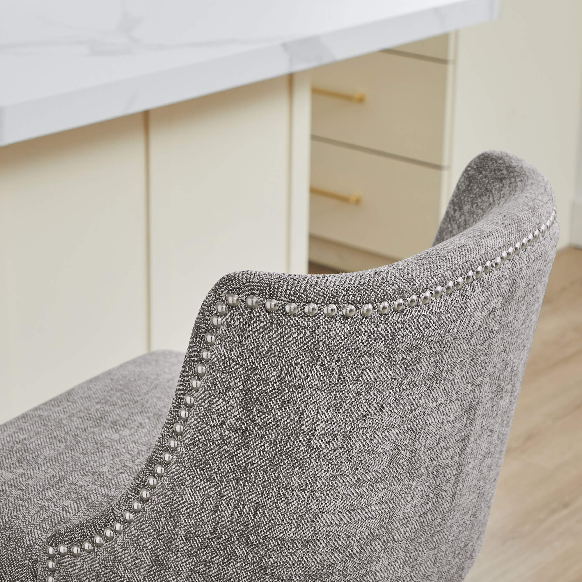 Asher Swivel Nailhead Trim Bar & Counter Stools - Image 124